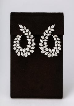 Multishape Diamond Swirl Earring