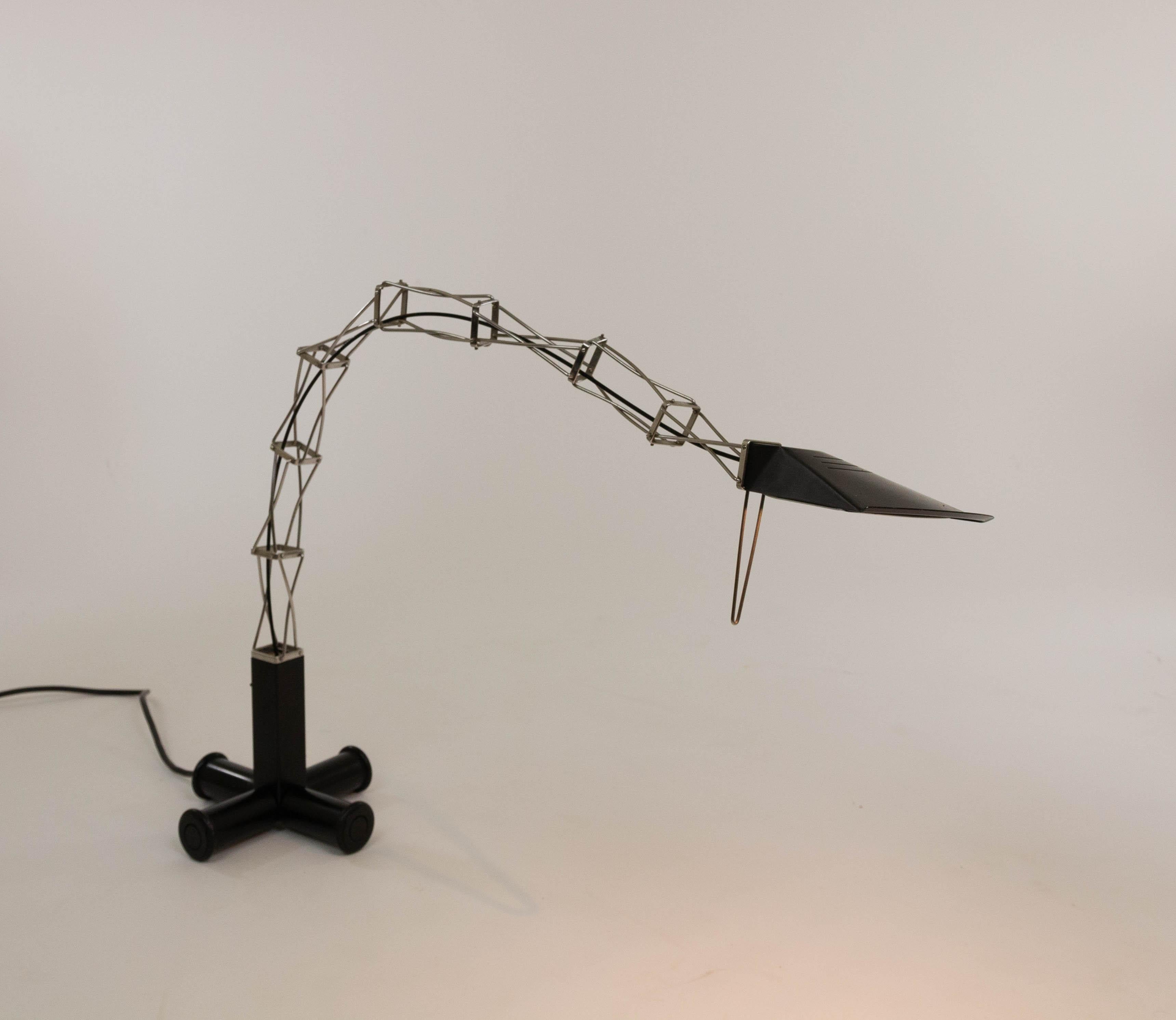 Mid-Century Modern Lampe de bureau Multix de Yaacov Kaufman pour Lumina, 1980 en vente