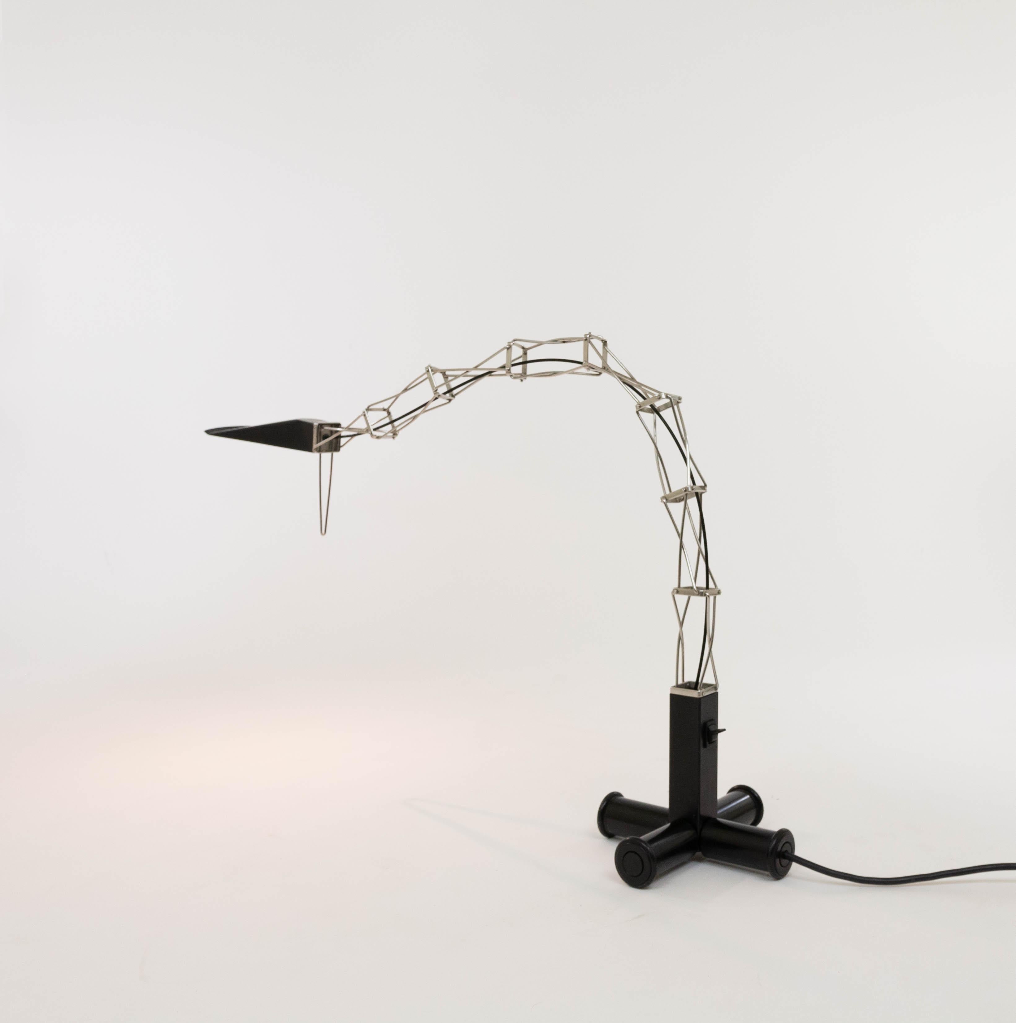 Aluminum Multix Table Lamp by Yaacov Kaufman for Lumina, 1980s For Sale