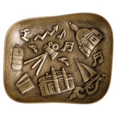 Mumbai My Love Trinket Tray in Brass, Viya by Vikram Goyal