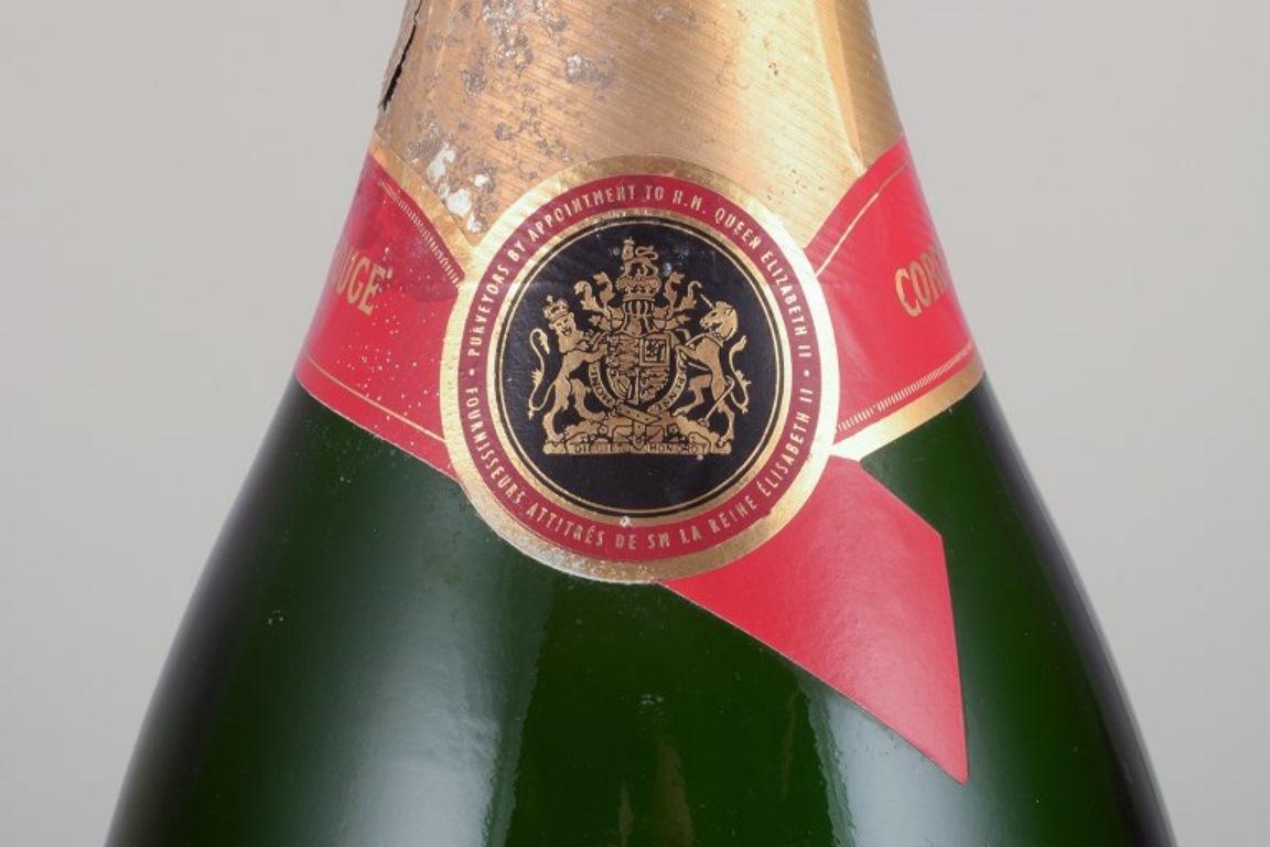 French Mumm, France. Decorative Mathusalem champagne bottle made of glass. 6 liters