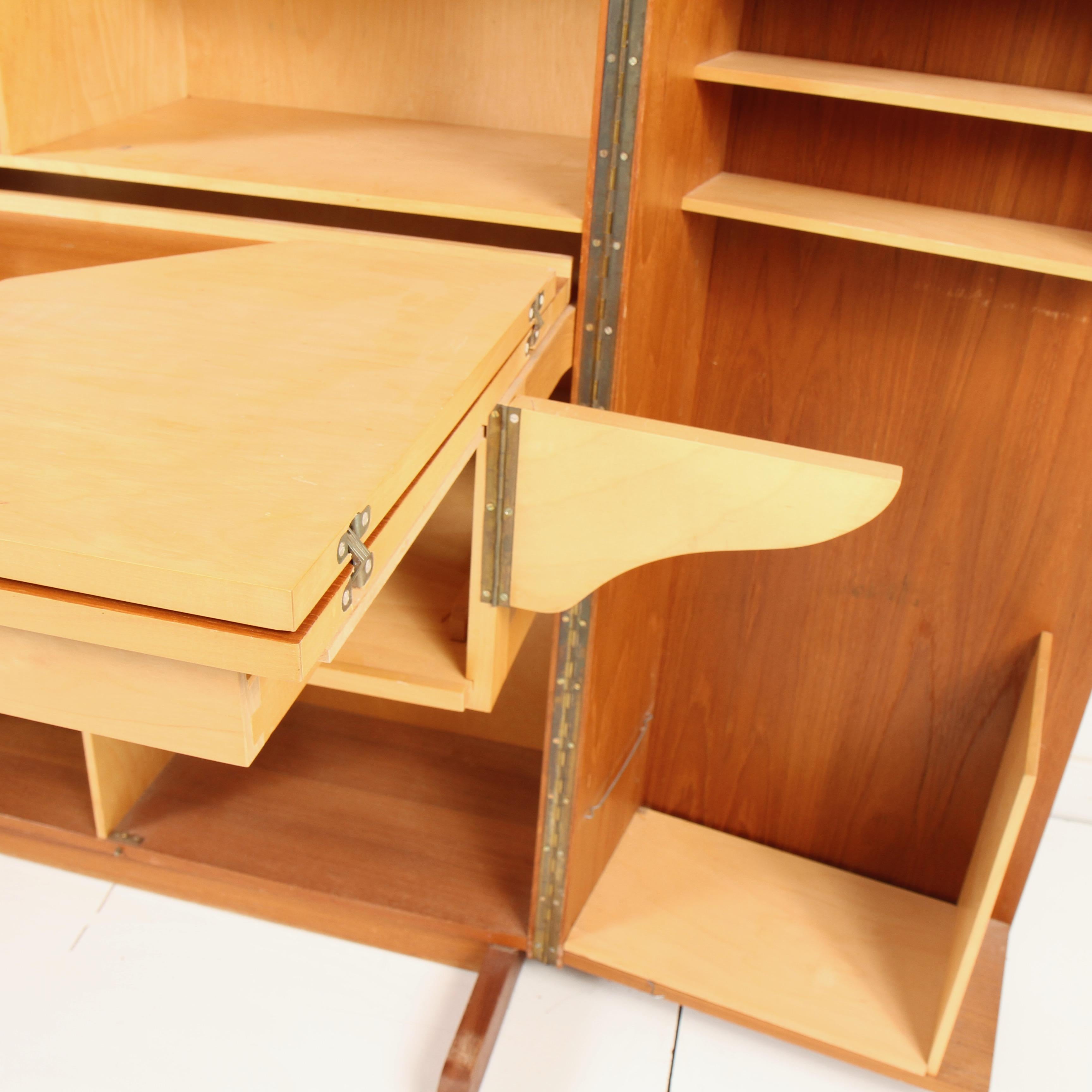 folding desk cabinet