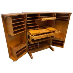 Retro Mummenthaler & Meier Desk-in-a-Box or "Magic Box" Work Station Desk Secretary