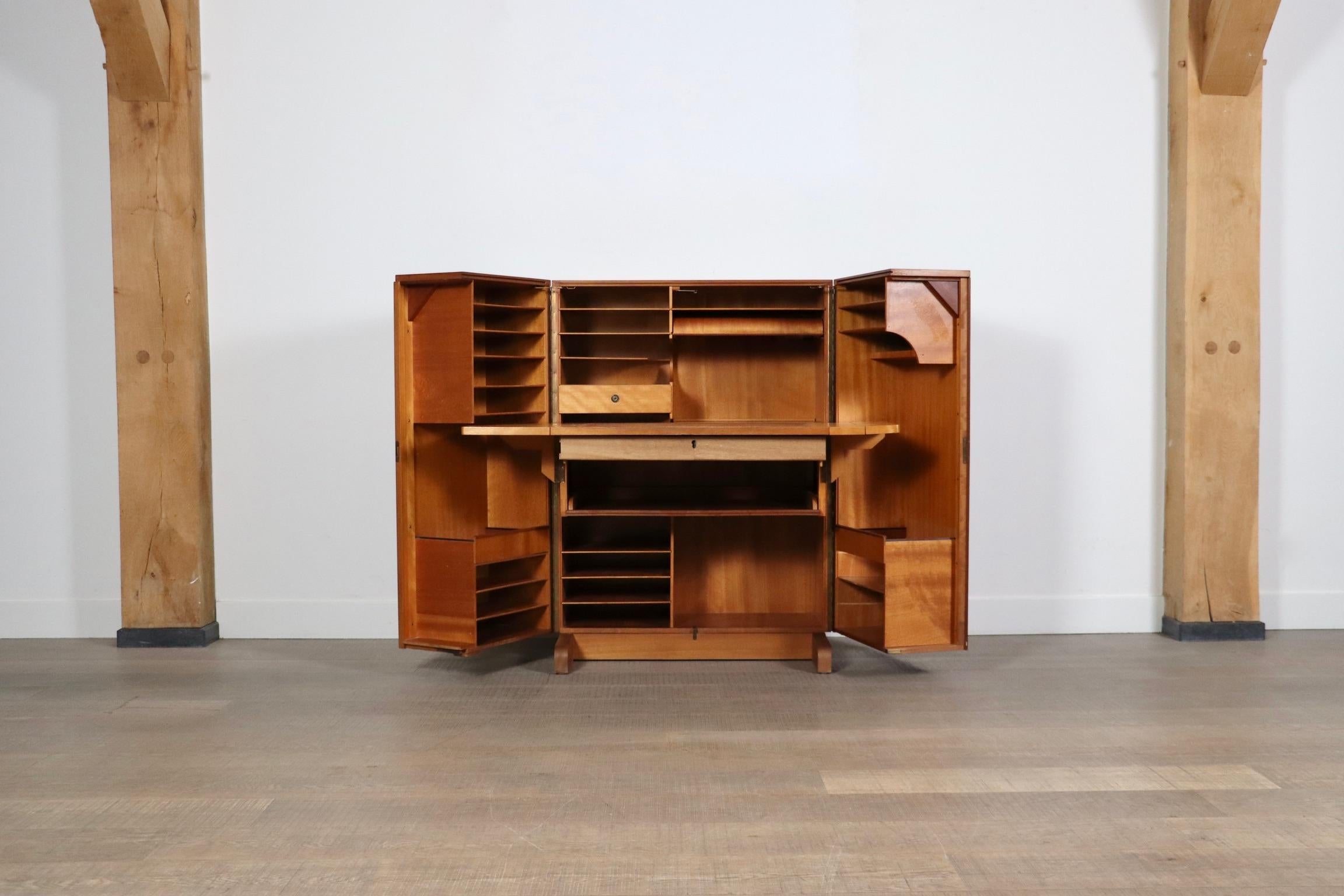 Mummenthaler & Meier Magic Box Writing Desk In Teak, Switzerland 1950 4