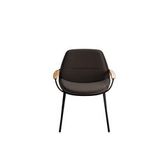 Silla de escritorio Munch con boucle Loop Taupe hecha a mano por Murmurio