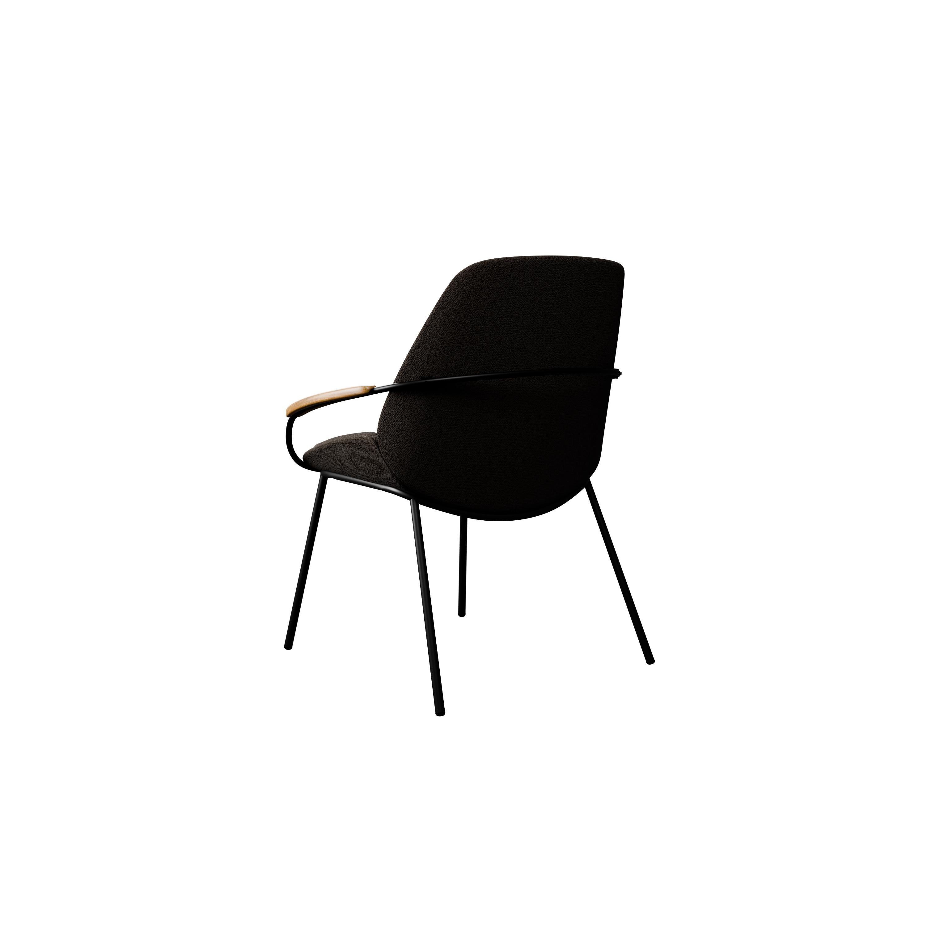 Industriel Chaise de bureau Munch en bouclette taupe Loop fabriquée à la main par Murmurio en vente