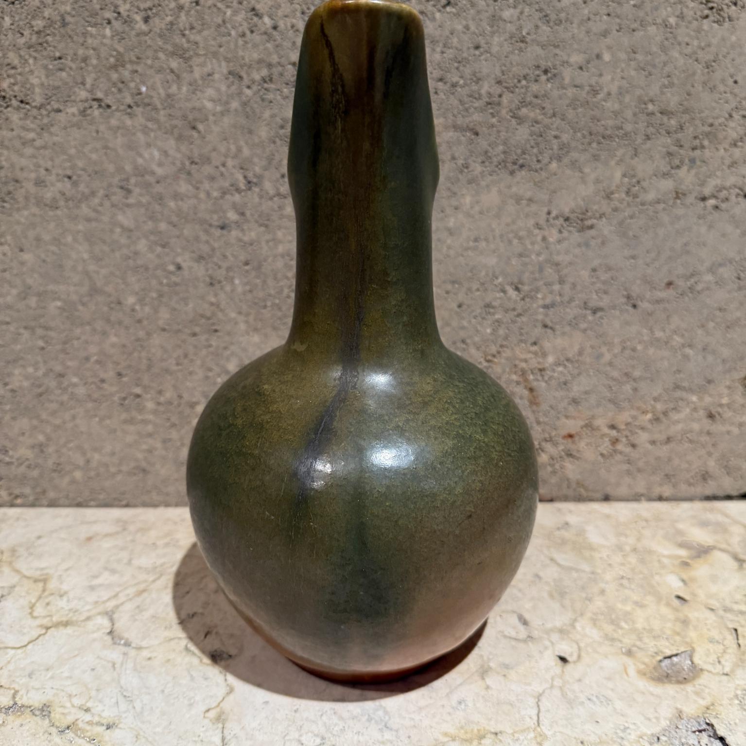 For your consideration, Muncie Pottery Pitcher Ewer Matte Arts & Crafts 
Dimensions: 10.5 H 7 D x 6 diameter

Please visit take a look at our listings, we have an amazing curated collection of hard to find items.

