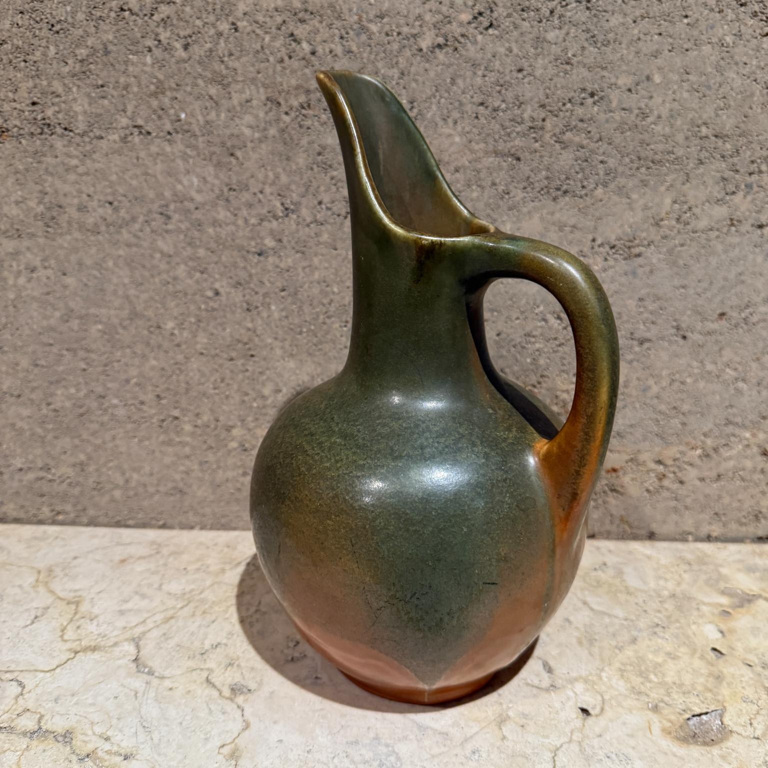 American Muncie Pottery Pitcher Ewer Matte Arts & Crafts For Sale