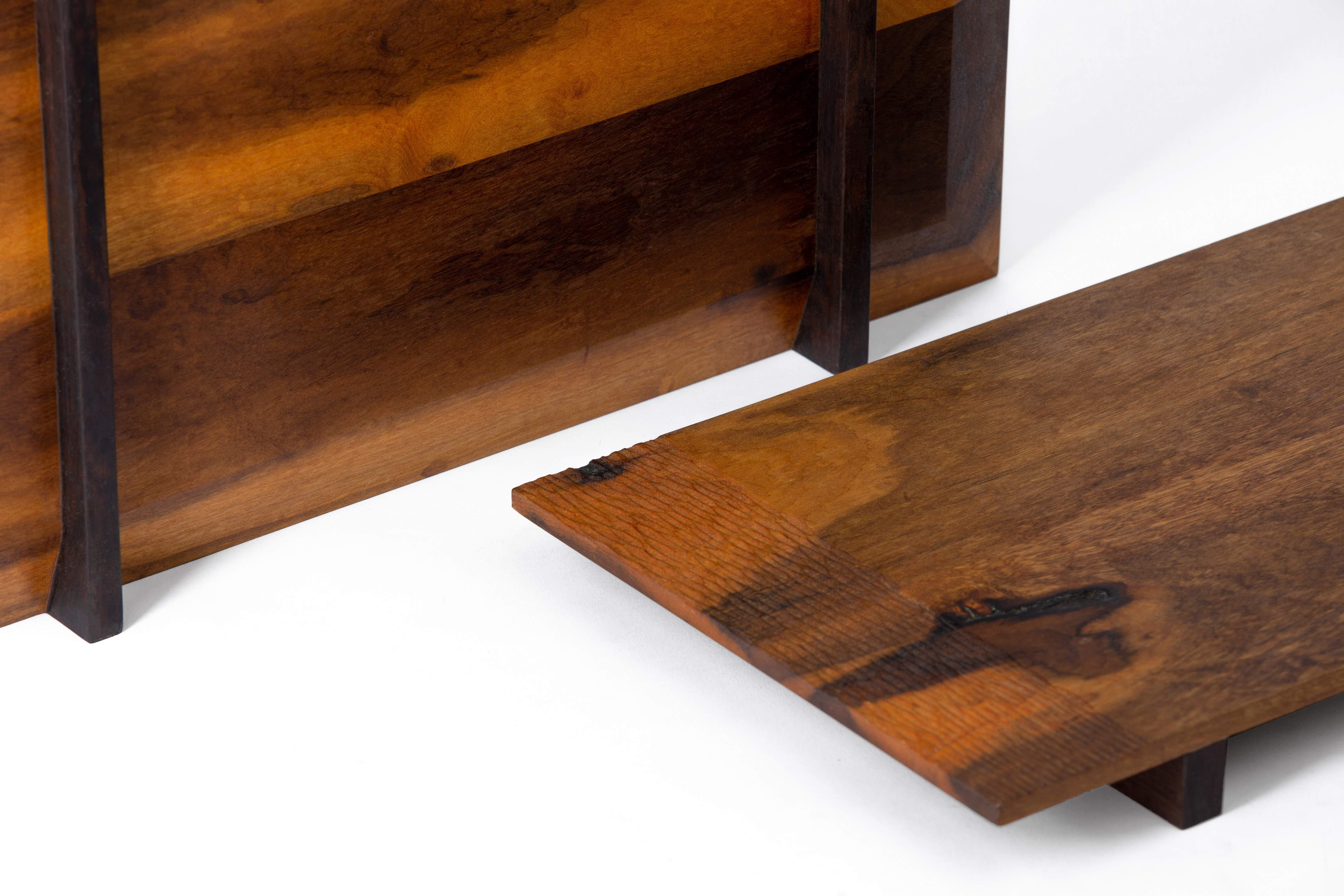 Organic Modern Mundaú Tray Table in Solid Wood For Sale
