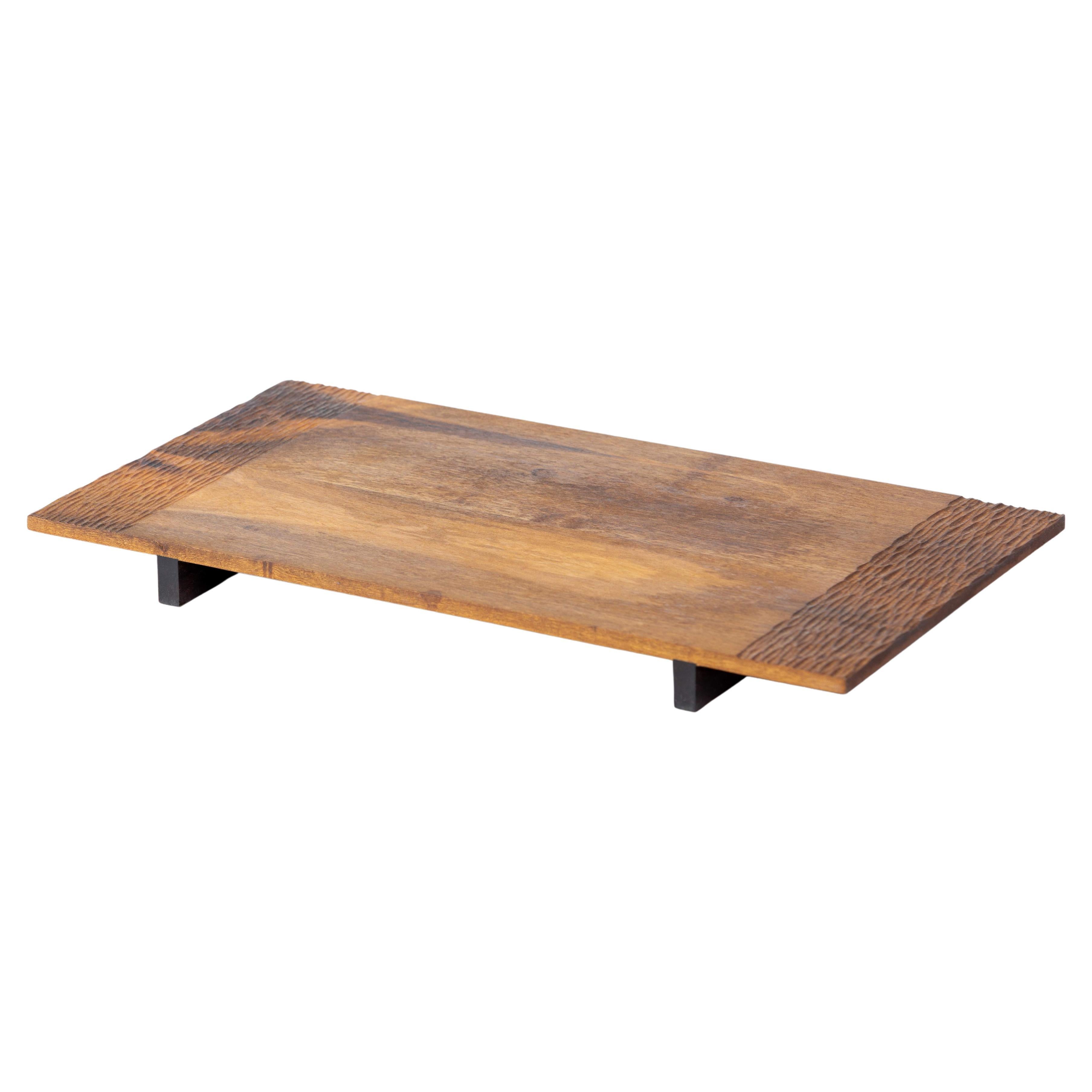 Mundaú Tray Table in Solid Wood For Sale