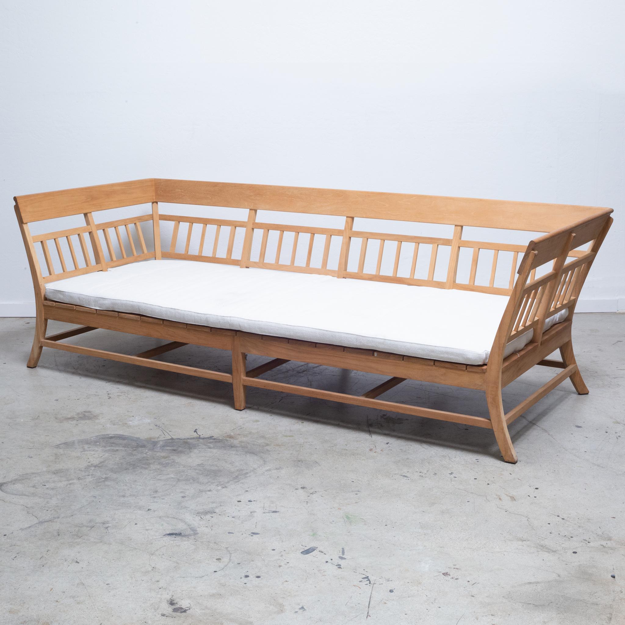Contemporary Munder Skiles Custom Teak Daybed-New and Unused