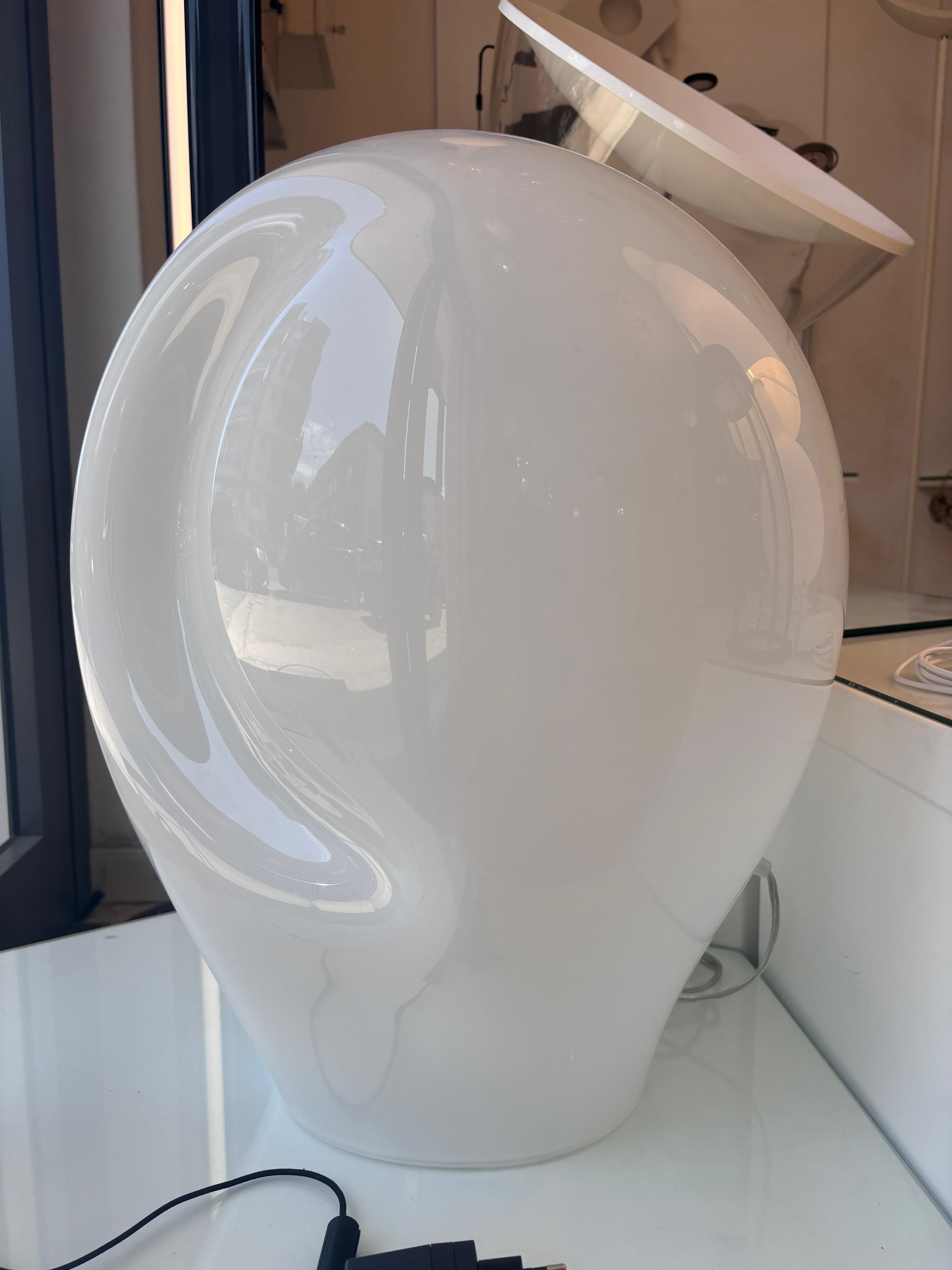 Italian Munega Vistosi Big Table Lamp in Murano’s Glass 1970’s
