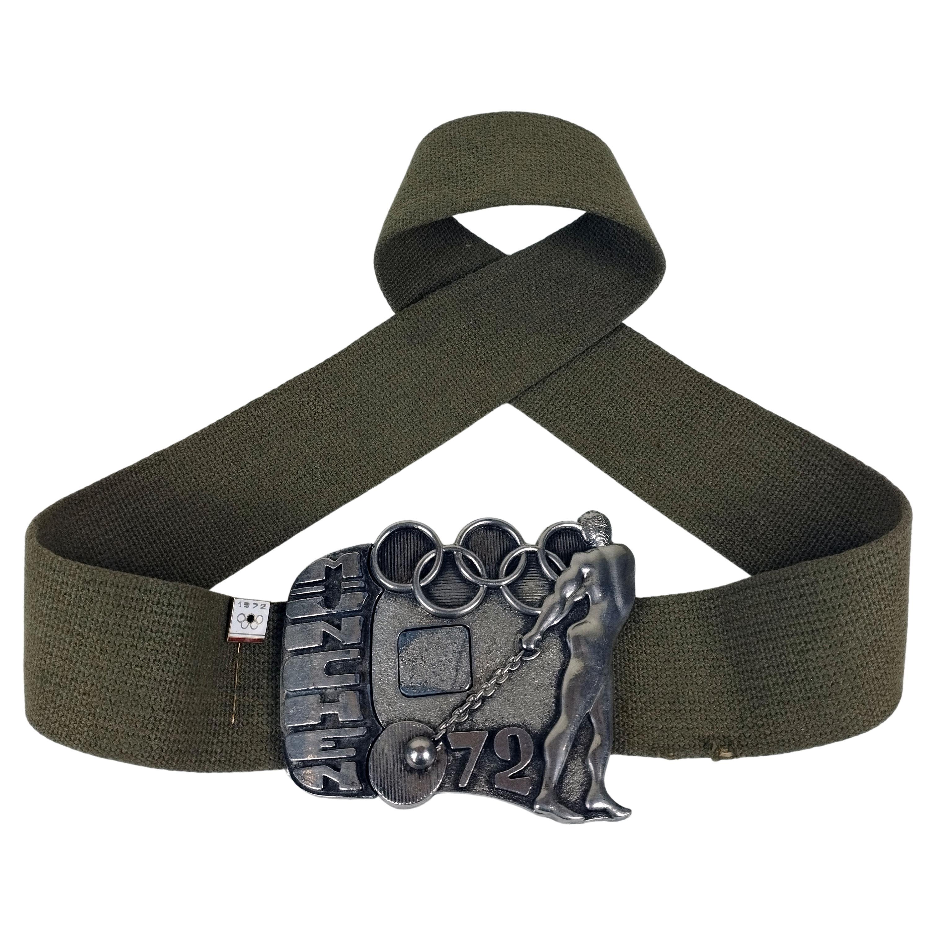 Ceinture commémorative Munich 72 avec boucle en métal