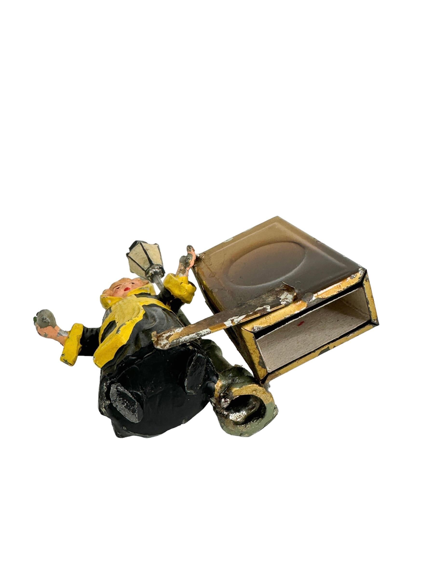 Munich Child Souvenir Matchstick Stand Figurine Antique German 1900s For Sale 4