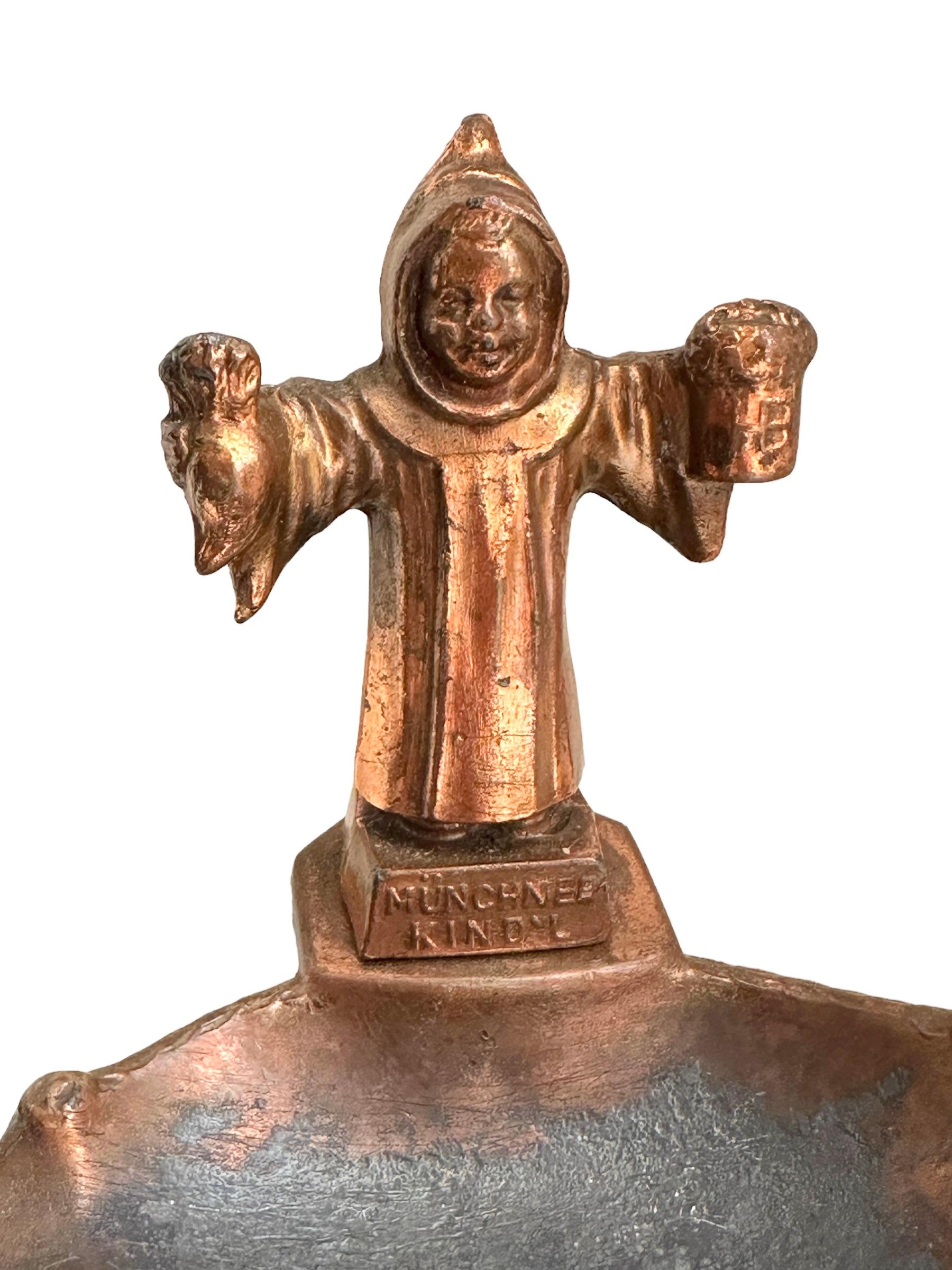 20th Century Munich Child Souvenir Statue Building Ashtray Vintage, German, 1930s For Sale