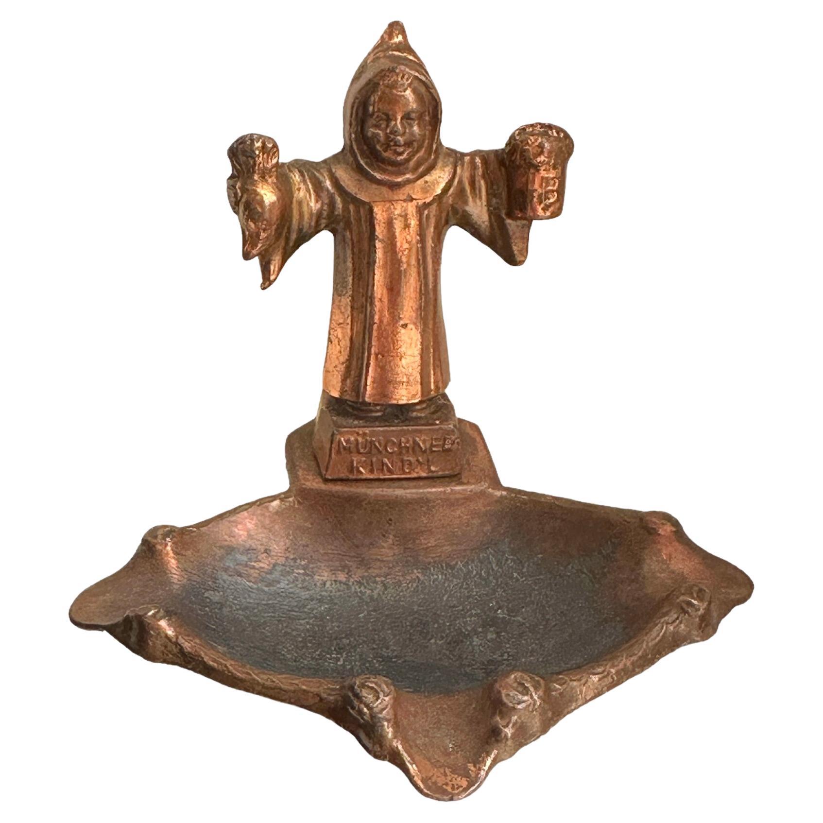 Statua souvenir Monaco di Baviera Portacenere Vintage, tedesco, anni '30