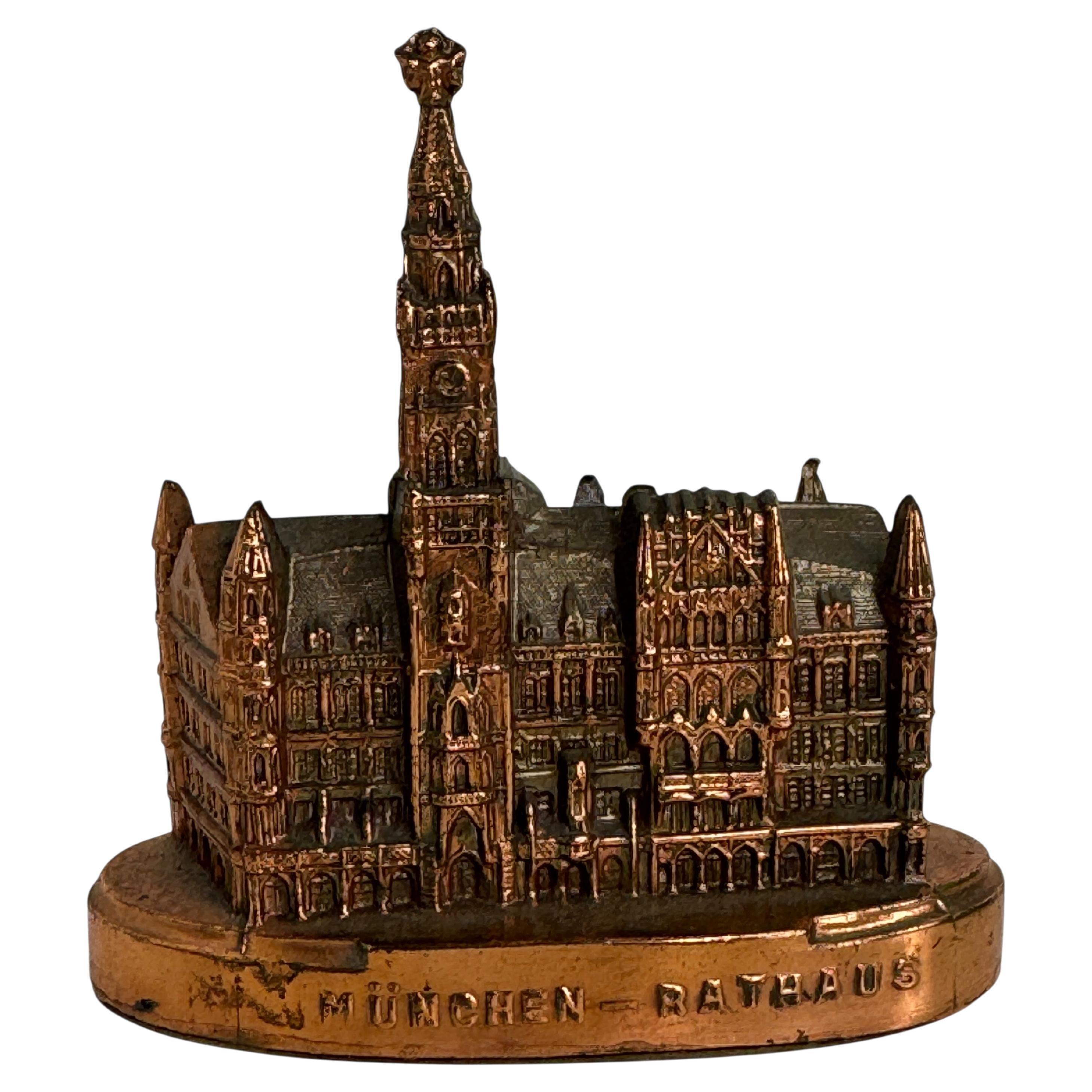 Munich City Hall Souvenir Building Architectural Collectible Germany 1920s