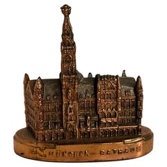 Munich City Hall Souvenir Building Architectural Collectible Germany 1920s