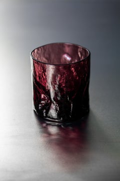 Munich Glass, Wine Red, Handmade Drinking Glas by Vogel Studio