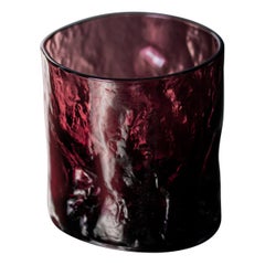 Munich Glass, Wine Red, Handmade Drinking Glas by Vogel Studio