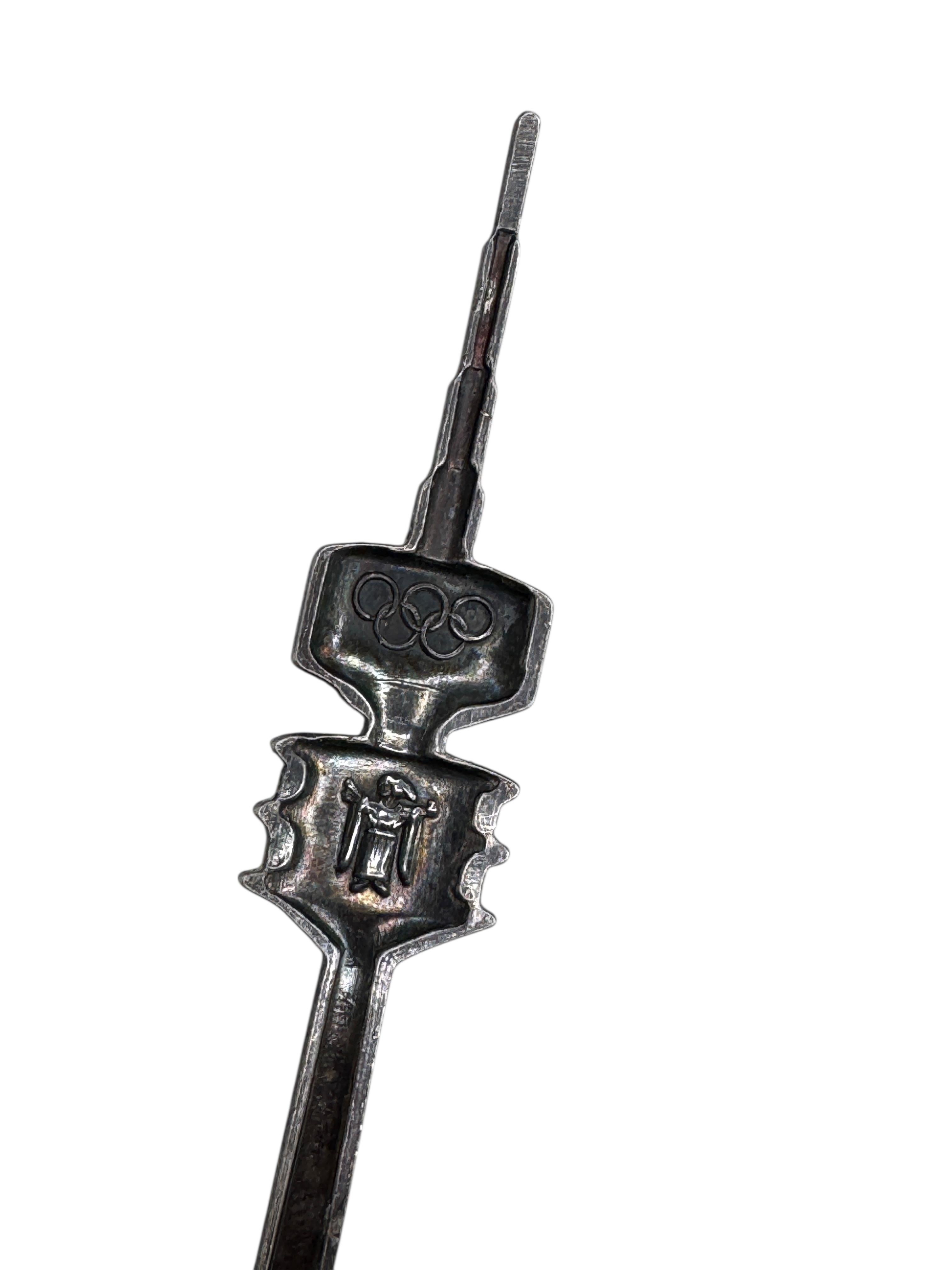 Munich Olympic Souvenir Spoon, Stuttgart TV Tower Souvenir Pen, Germany 1970s For Sale 1