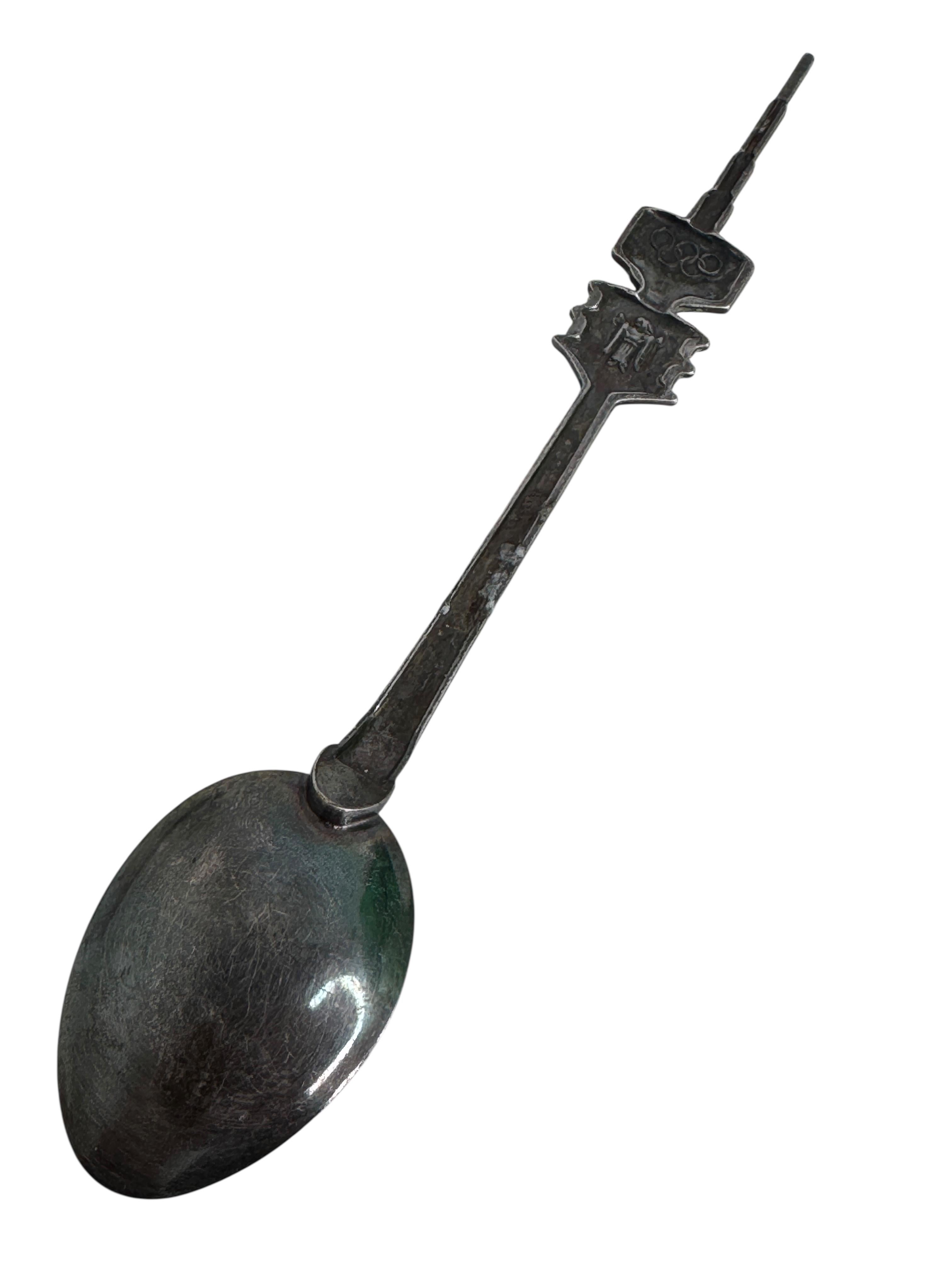 Munich Olympic Souvenir Spoon, Stuttgart TV Tower Souvenir Pen, Germany 1970s For Sale 2