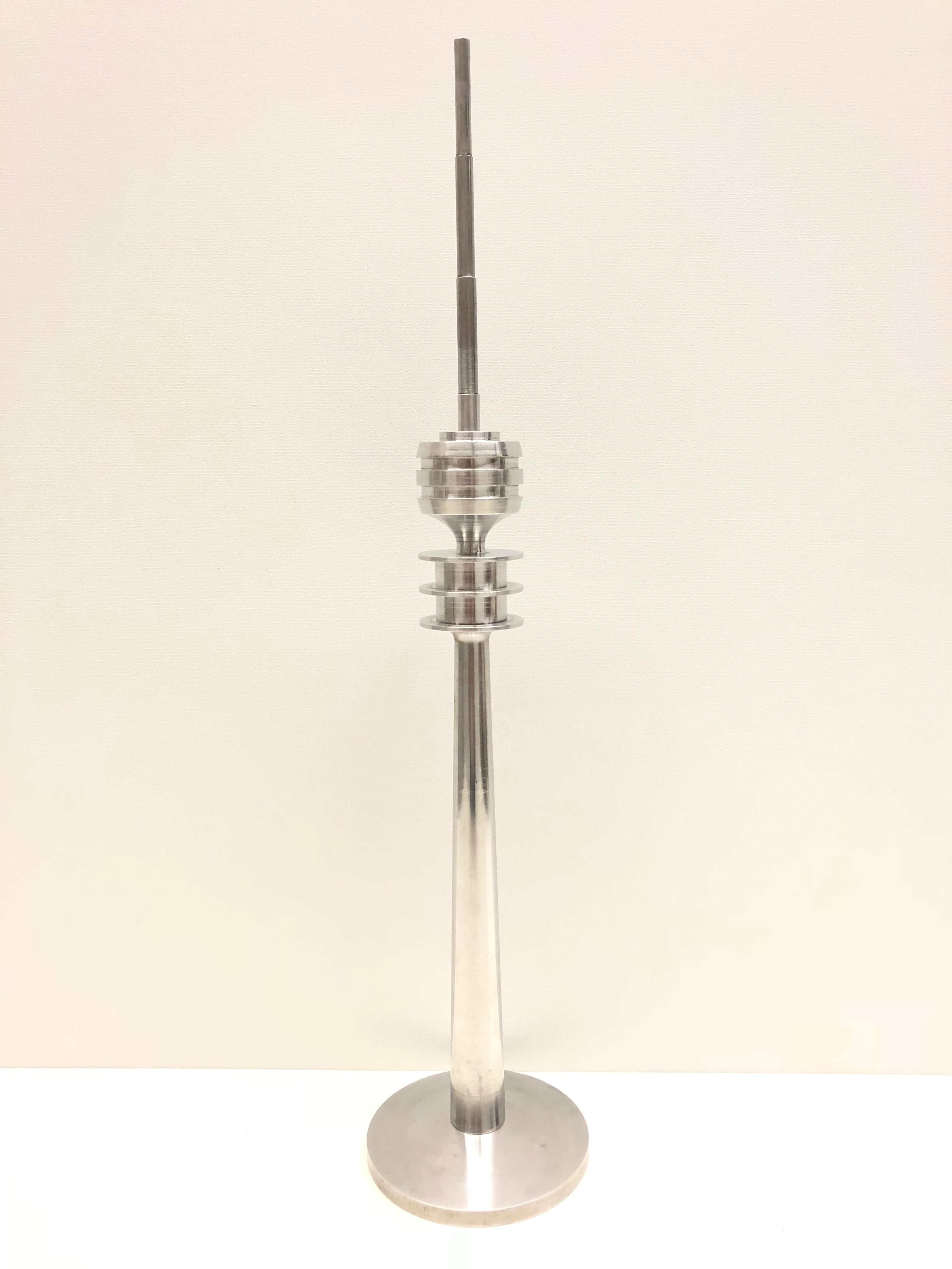 Hand-Crafted Munich TV Television Tower Scale Design Model 1970s