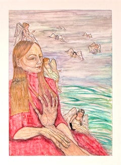 Munira Merve Celik (1994) - Pen drawing and watercolor painting on paper - 2020