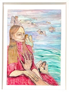 Munira Merve Celik (1994) - Pen drawing and watercolor painting on paper - 2020
