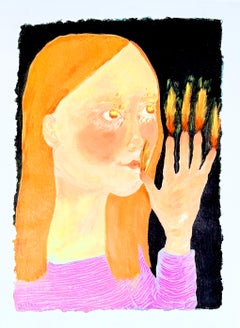 Munira Merve Celik (1994) - Aquarelle sur papier - 2024