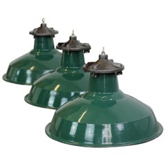 Vintage Munitions Factory Lights by Simplex, circa 1940s