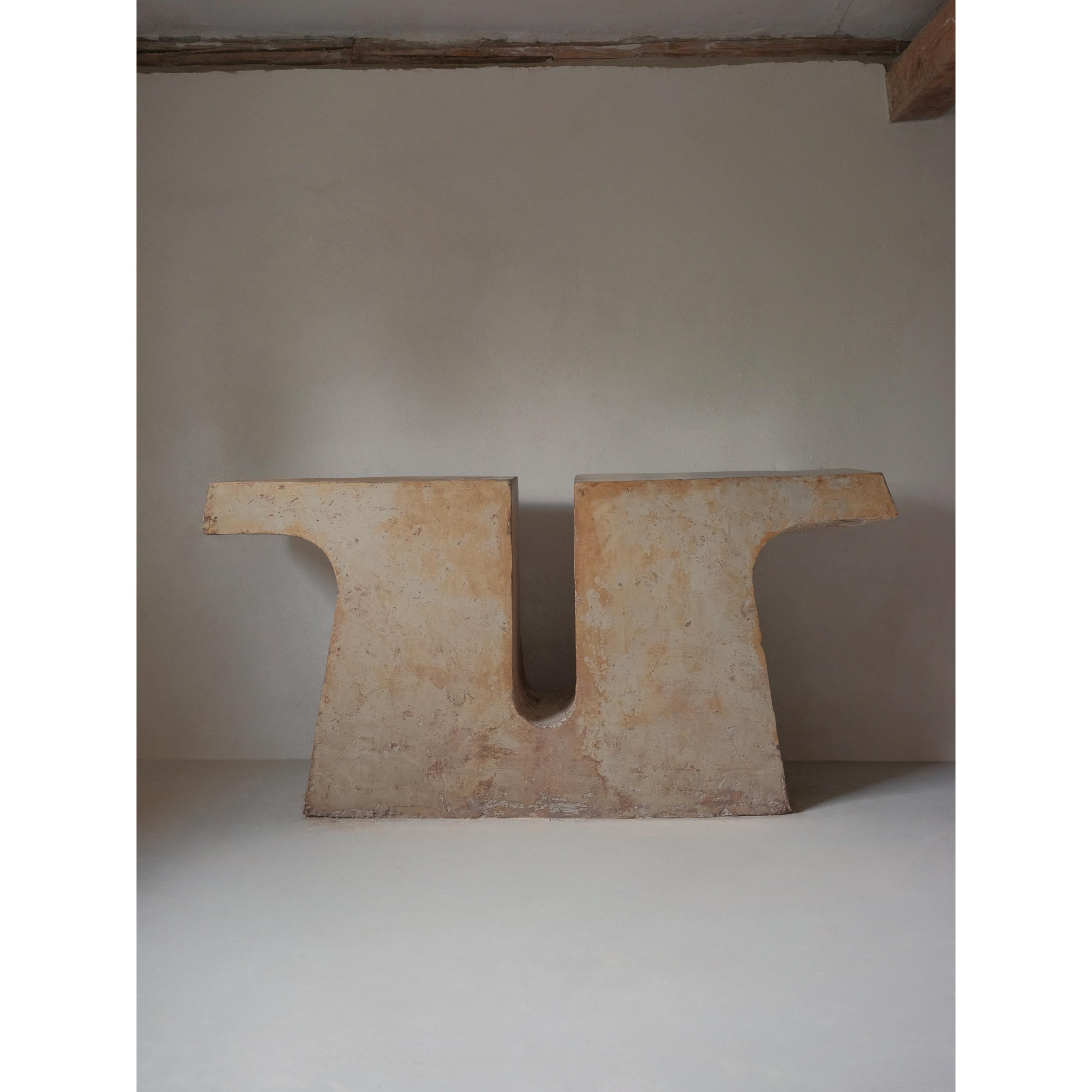 Munk, Unique Console in Hemp Crete by Lucas Tyra Morten (Moderne) im Angebot