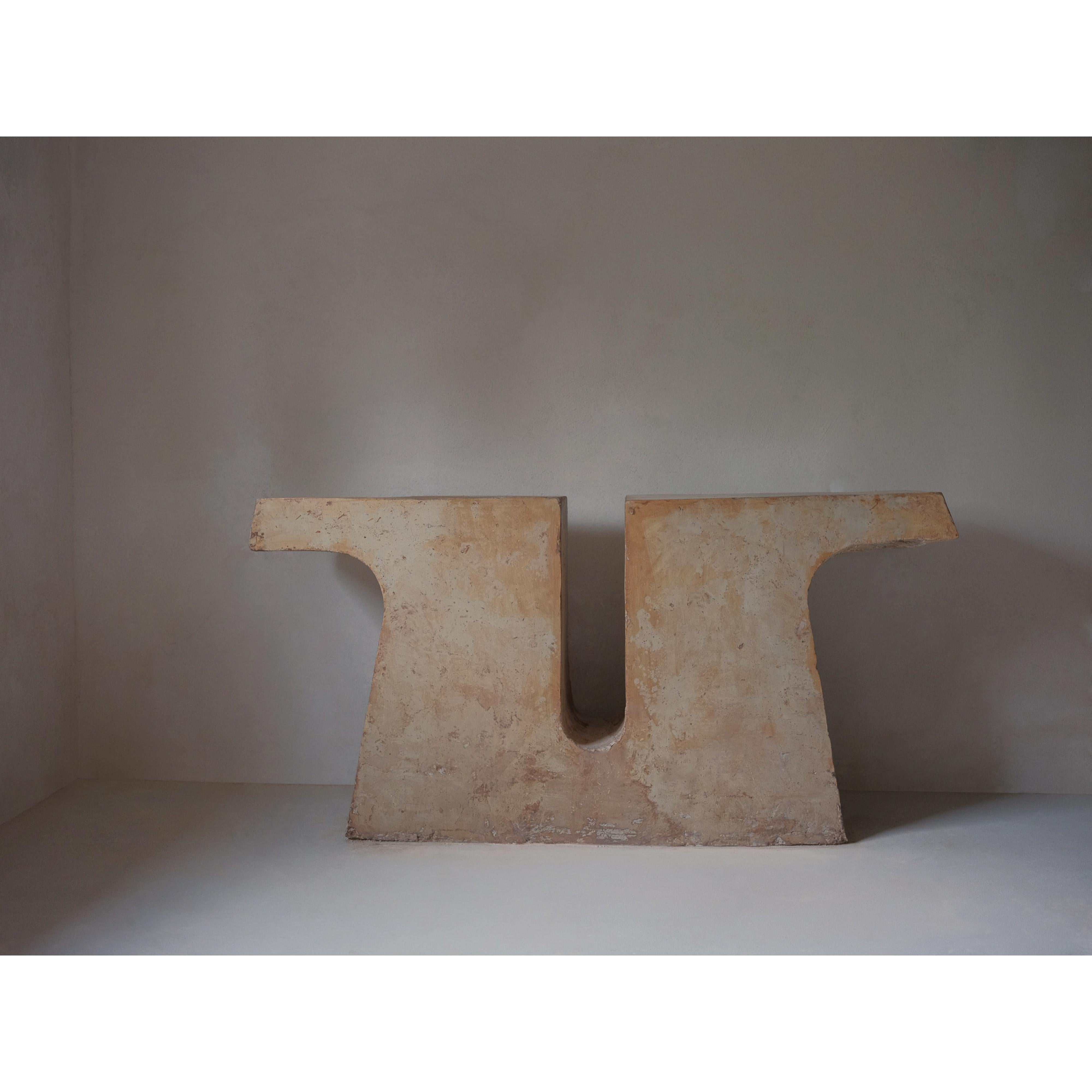 Munk, Unique Console in Hemp Crete by Lucas Tyra Morten (Schwedisch) im Angebot