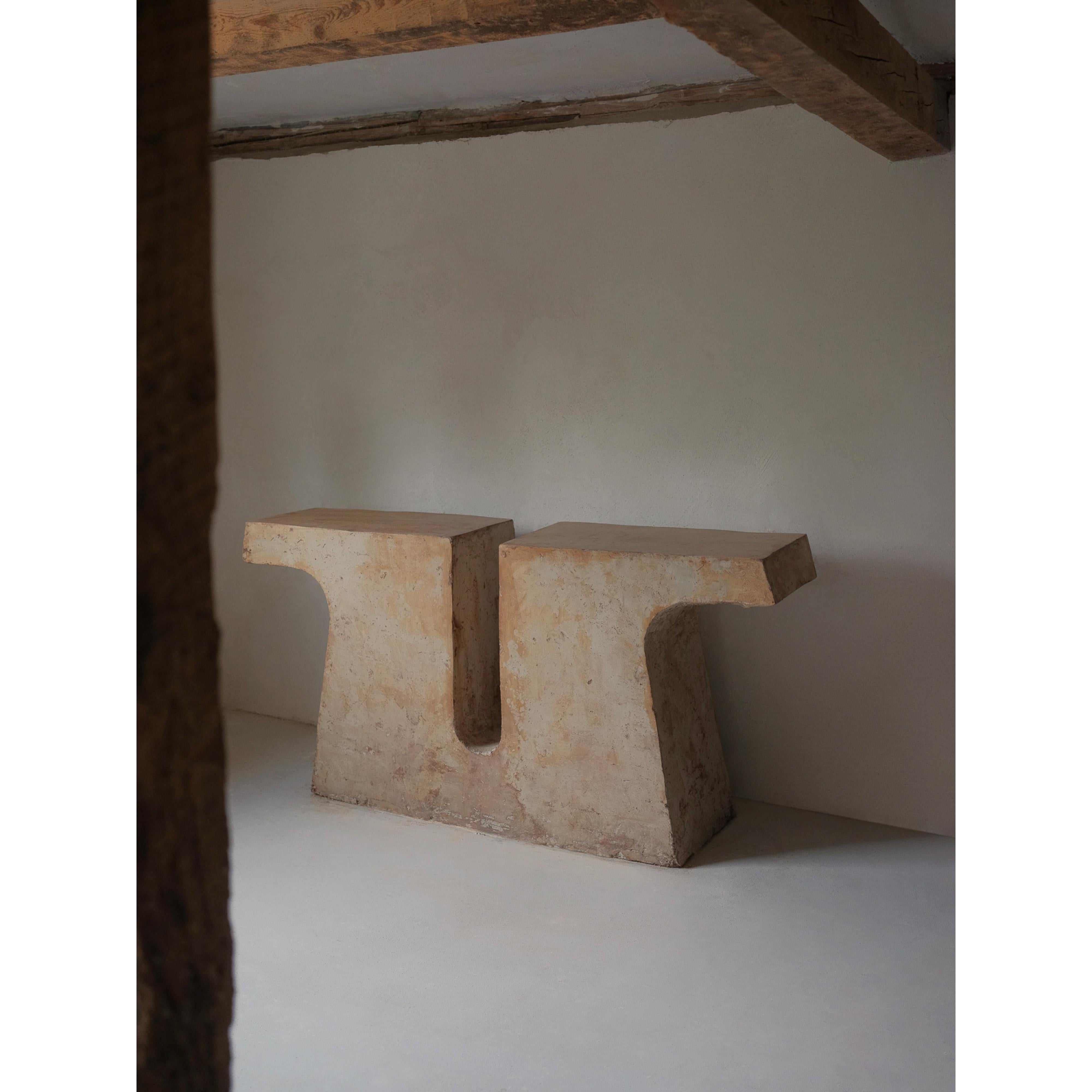 Munk, Unique Console in Hemp Crete by Lucas Tyra Morten (21. Jahrhundert und zeitgenössisch) im Angebot