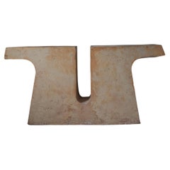 Munk, Unique Console in Hemp Crete by Lucas Tyra Morten