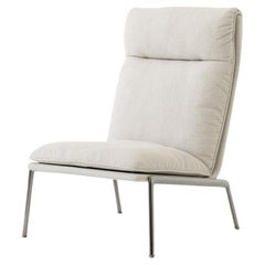 Silla Muno de respaldo alto en Kvadrat (Cifrado 0221)/cromo oscuro, Luca Nichetto