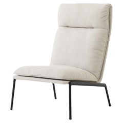 Muno High Back Lounge Chair in Kvadrat (Cifrado 0221)/ Warm Black, Luca Nichetto