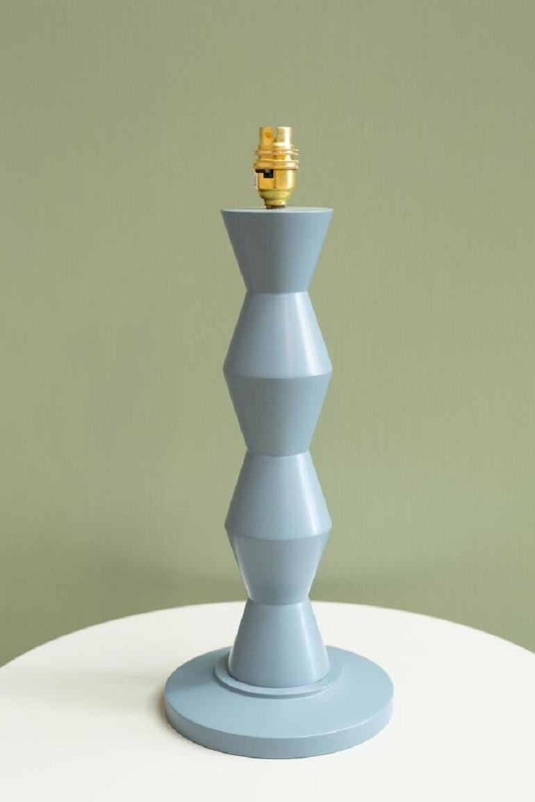 Contemporary 'Munro' turned wood table lamp - North Sea For Sale