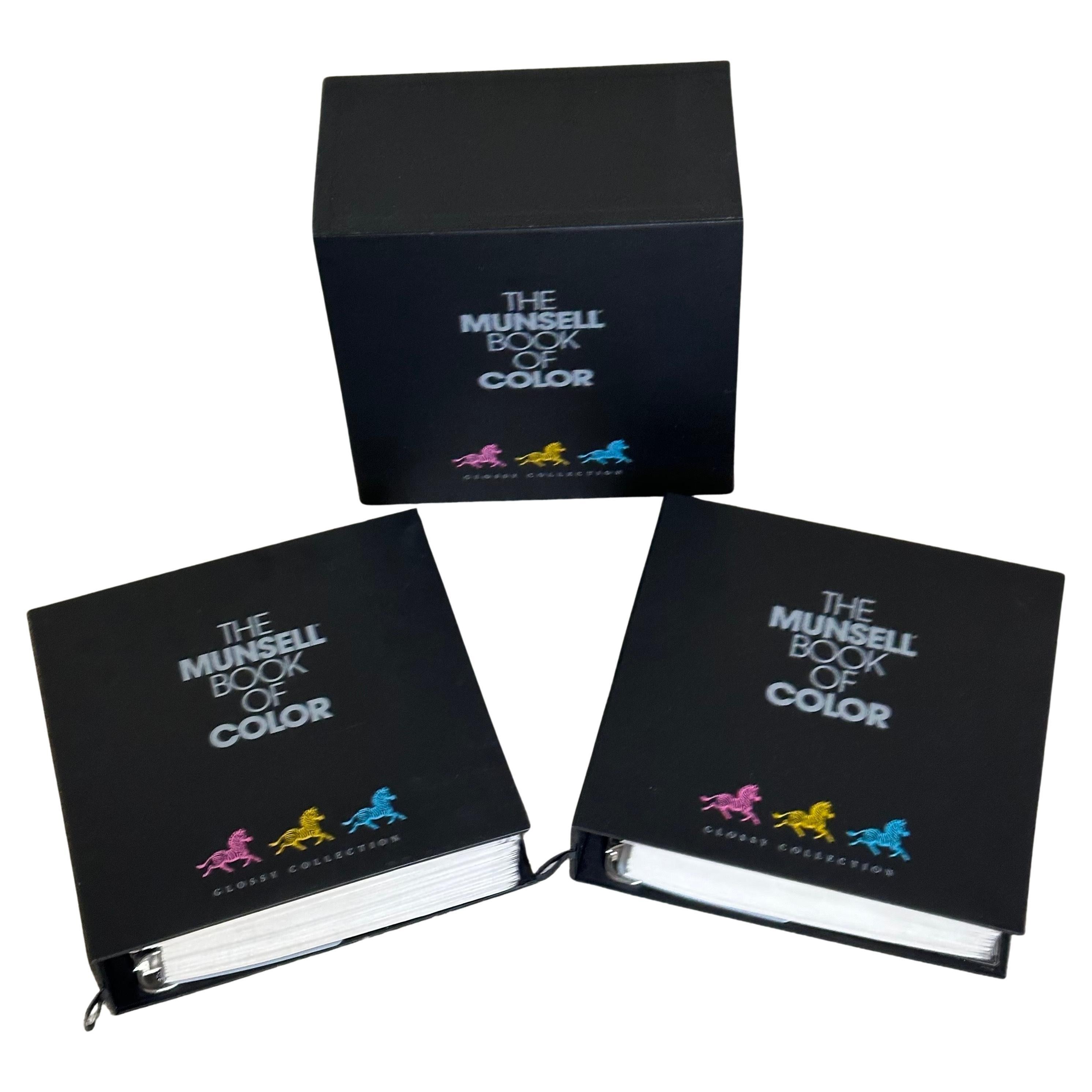 The Munsell Book of Color, Glossy Edition - Two Volume set, circa 2001 is the master atlas of Munsell Colors. It includes the full range of colors that make up the Munsell Color Order System and is ideal for anyone working with color from design