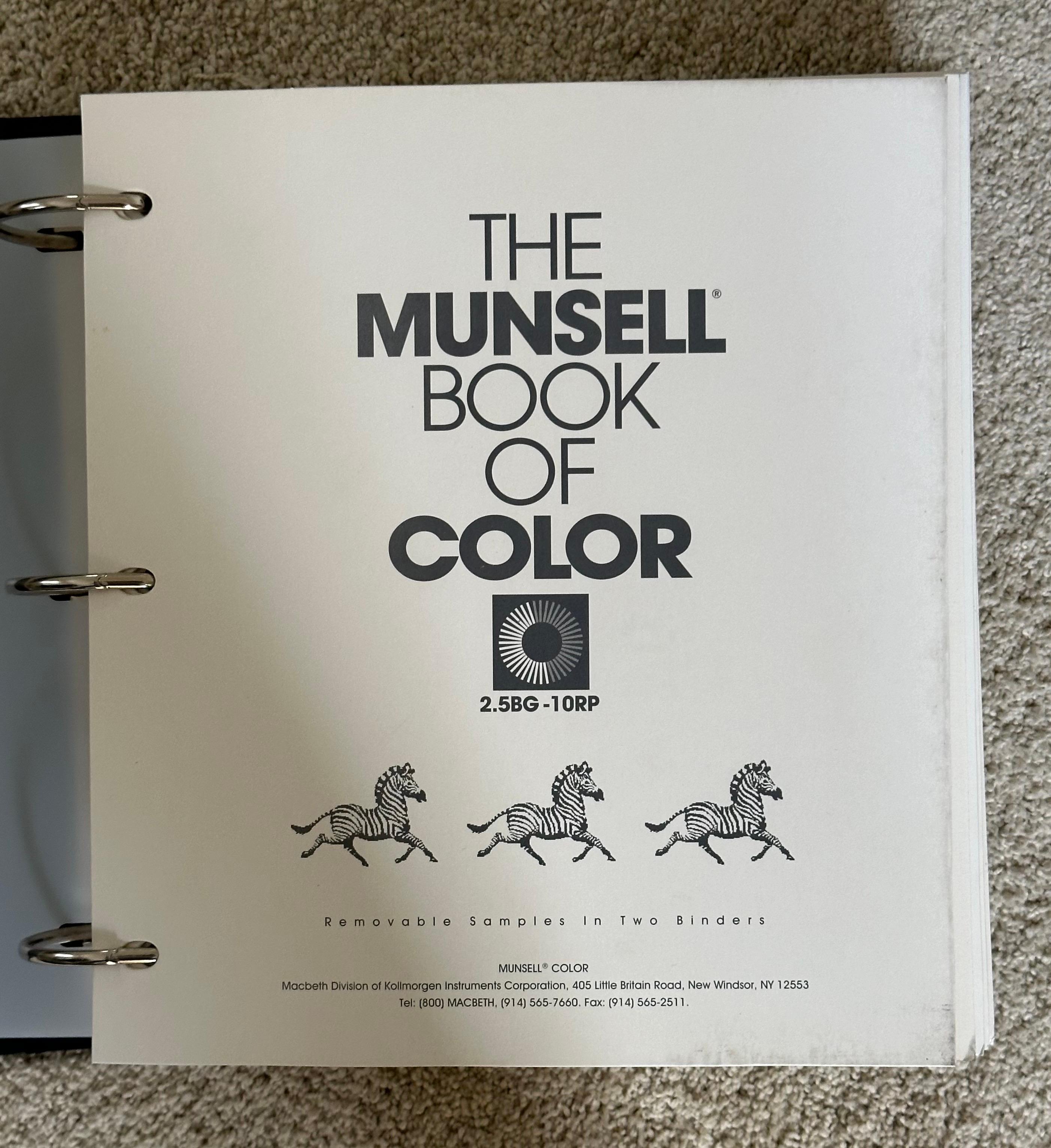 Paper Munsell Book of Color Glossy Edition - Two Volume Set