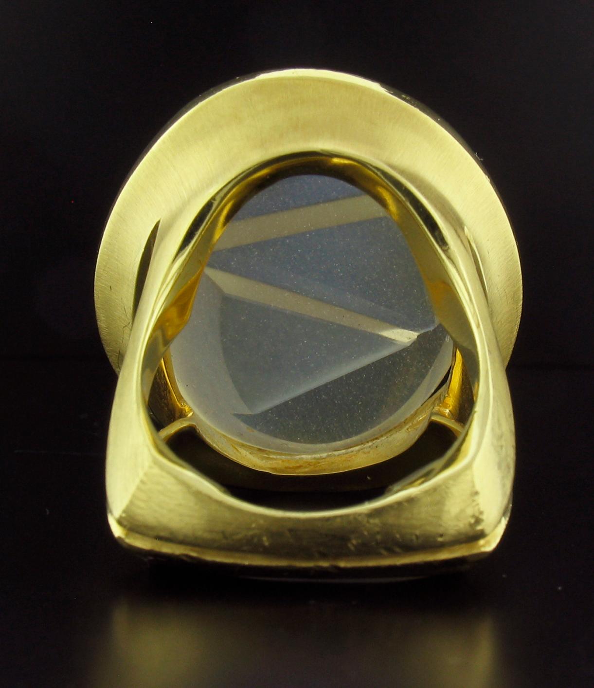Women's or Men's Munsteiner Blue Moonstone Ring by Susan Helmich