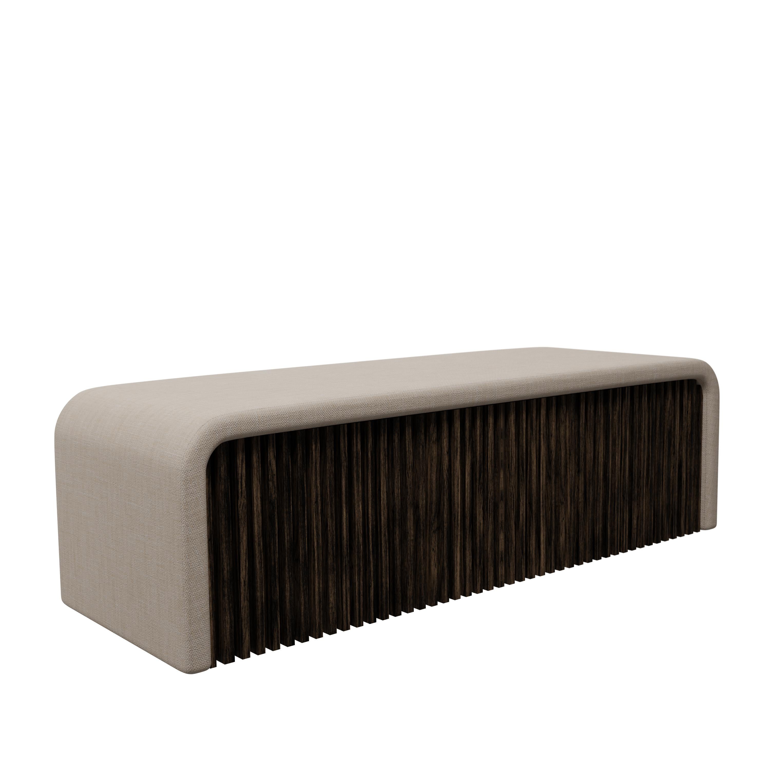 Industriel Munu Pouf 1.8 en Blend Clean tissu fait main par Murmurio en vente