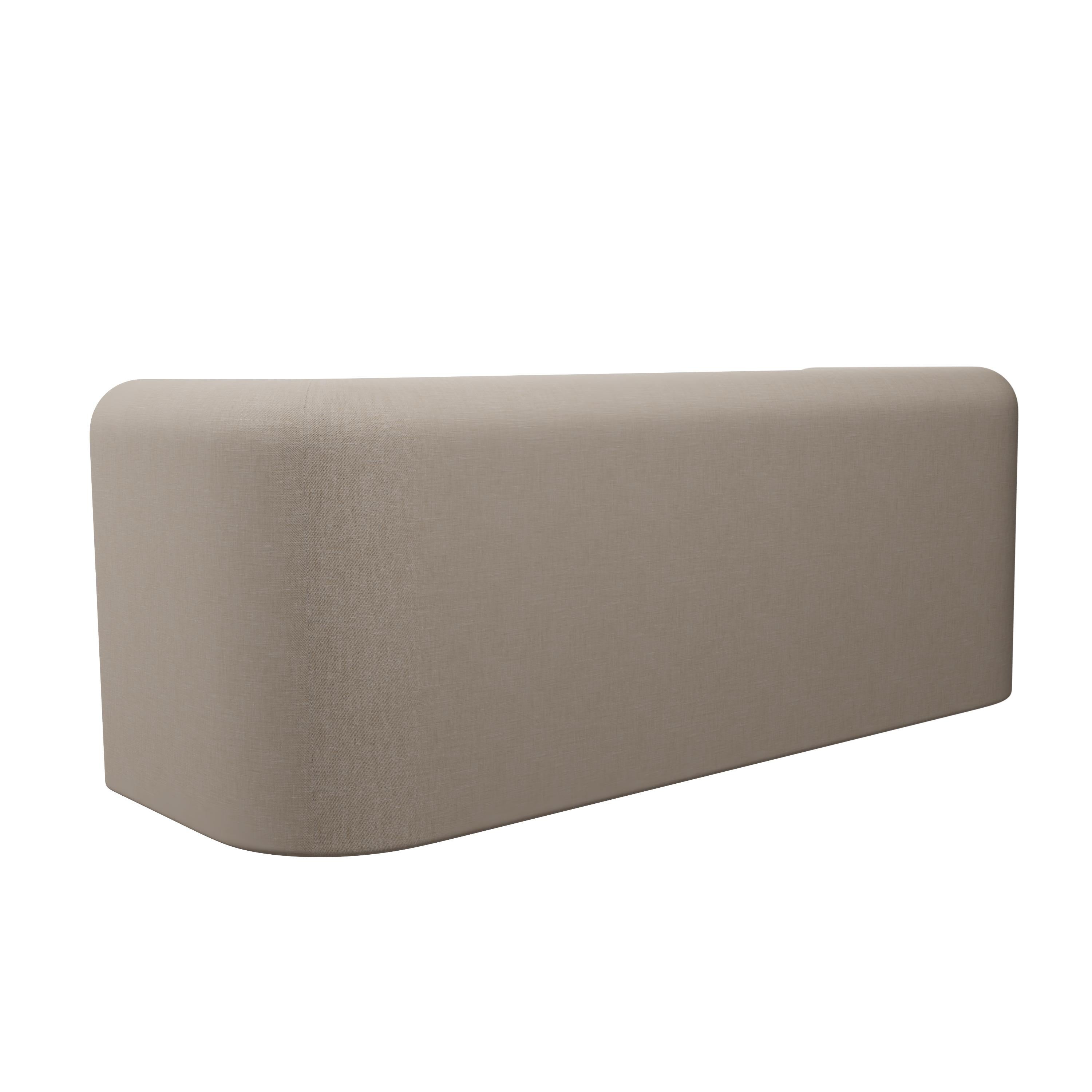 Modern Munu three-seater sofa in Blend Clean handcrafted by Murmurio For Sale