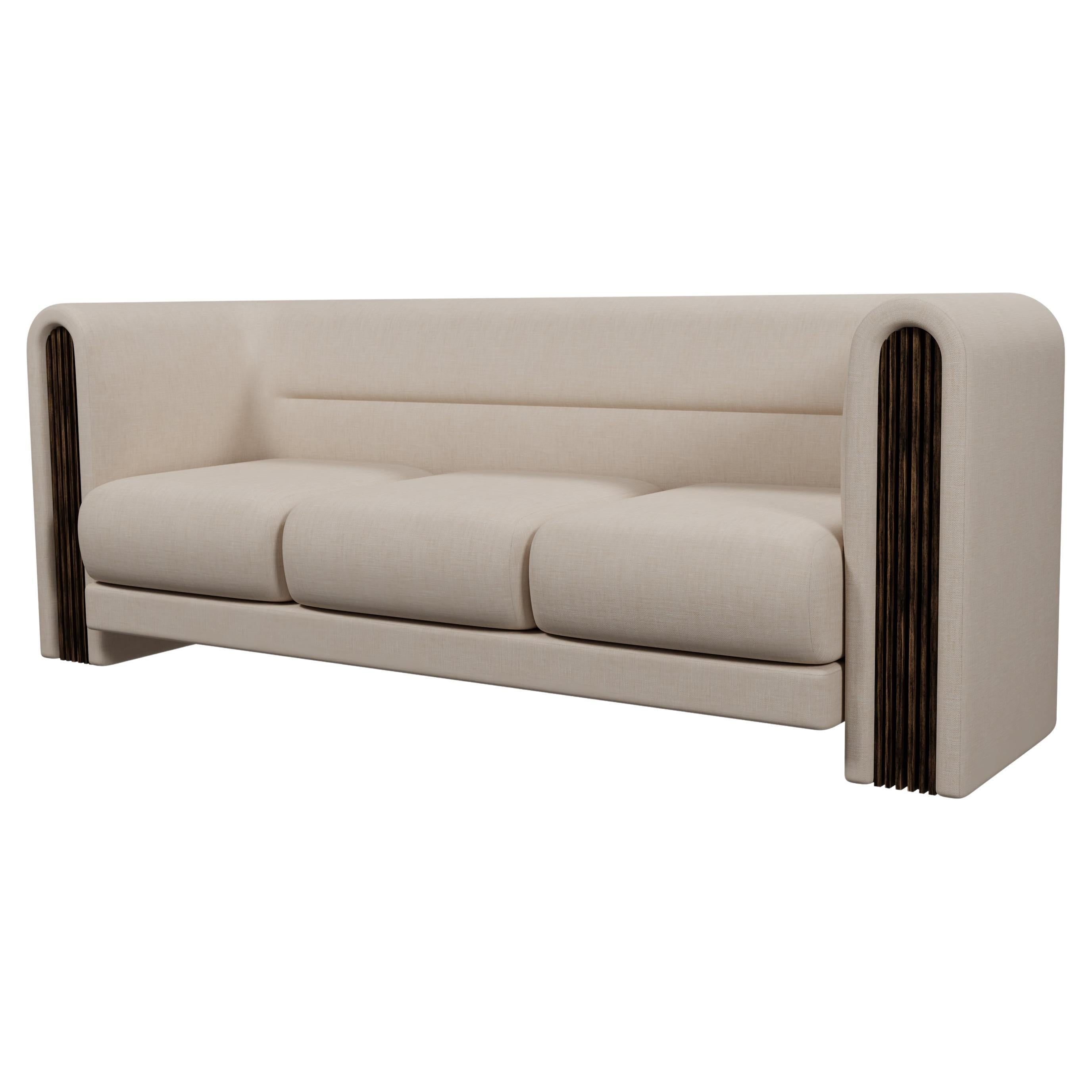 Divano Munu a tre posti in Blend Clean realizzato a mano da Murmurio