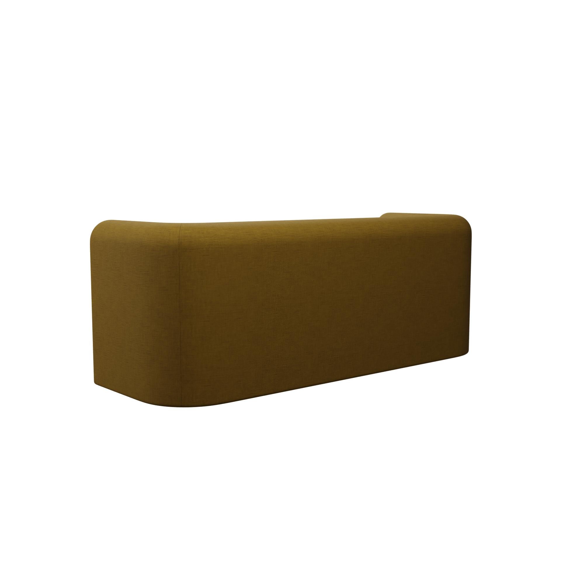 Moderne Munu three-seater sofa in Blend Honey handcrafted by Murmurio en vente