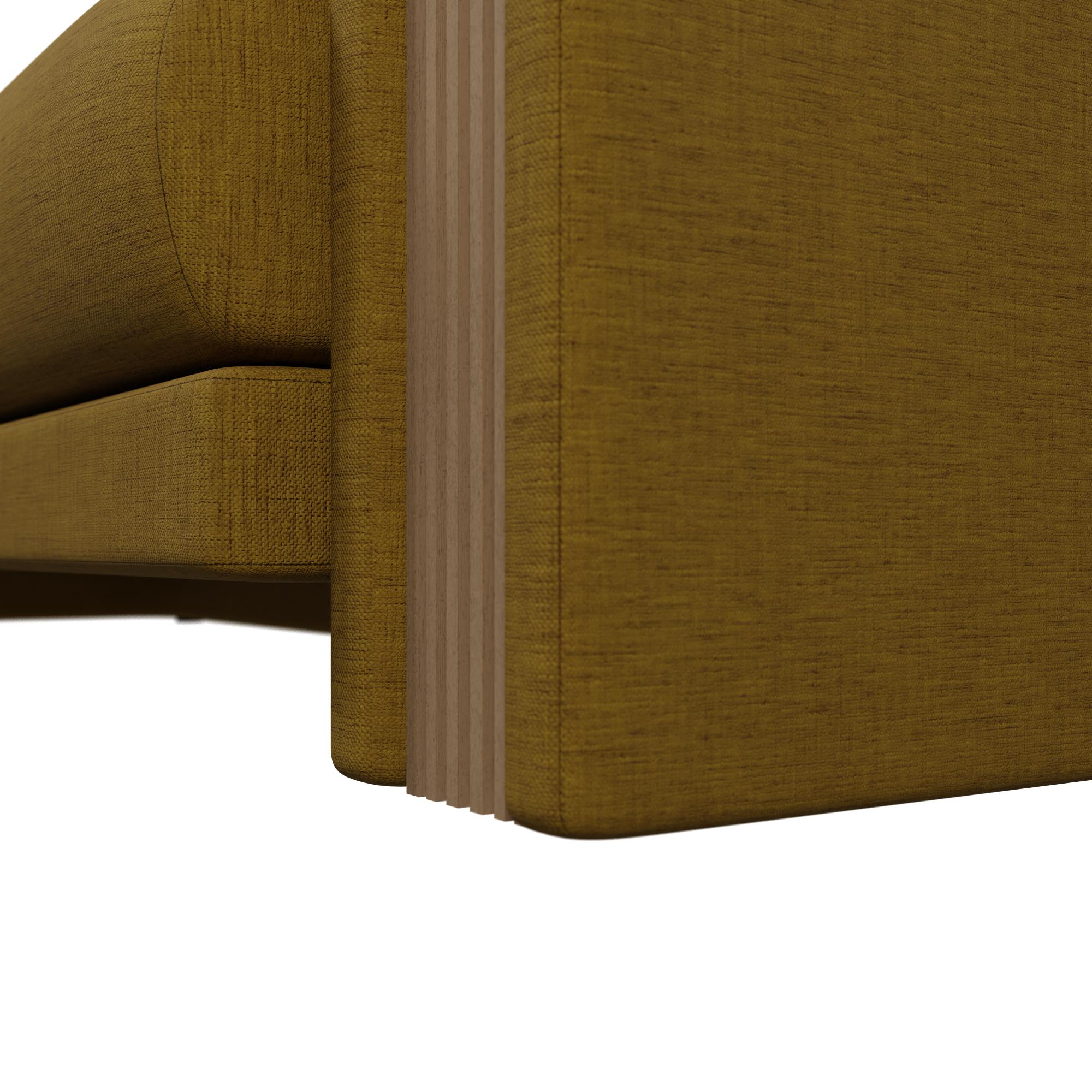 Travail du bois Munu three-seater sofa in Blend Honey handcrafted by Murmurio en vente