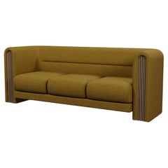 Munu three-seater sofa in Blend Honey handcrafted by Murmurio