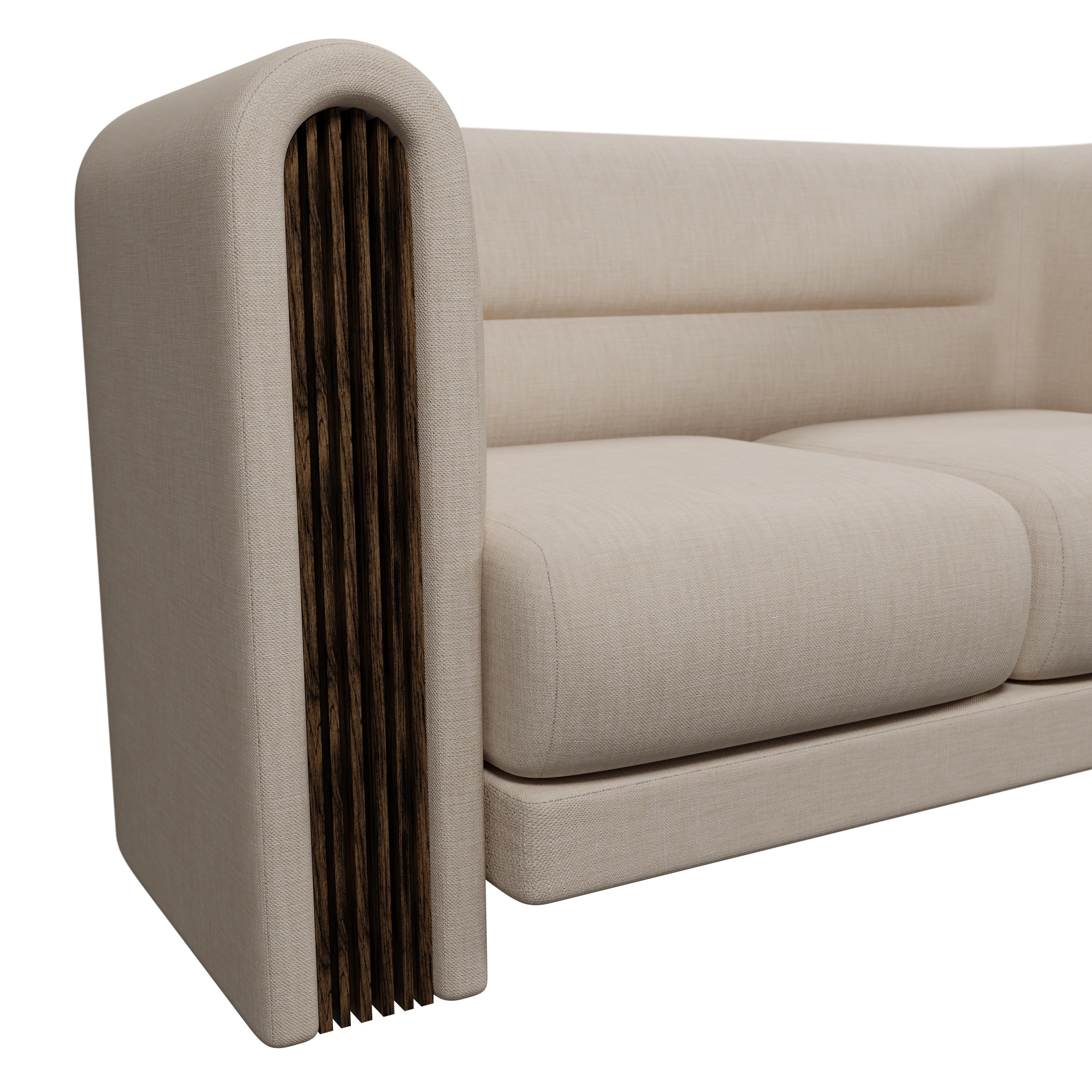 Portoghese Divano Munu a due posti in Blend Clean realizzato a mano da Murmurio in vendita