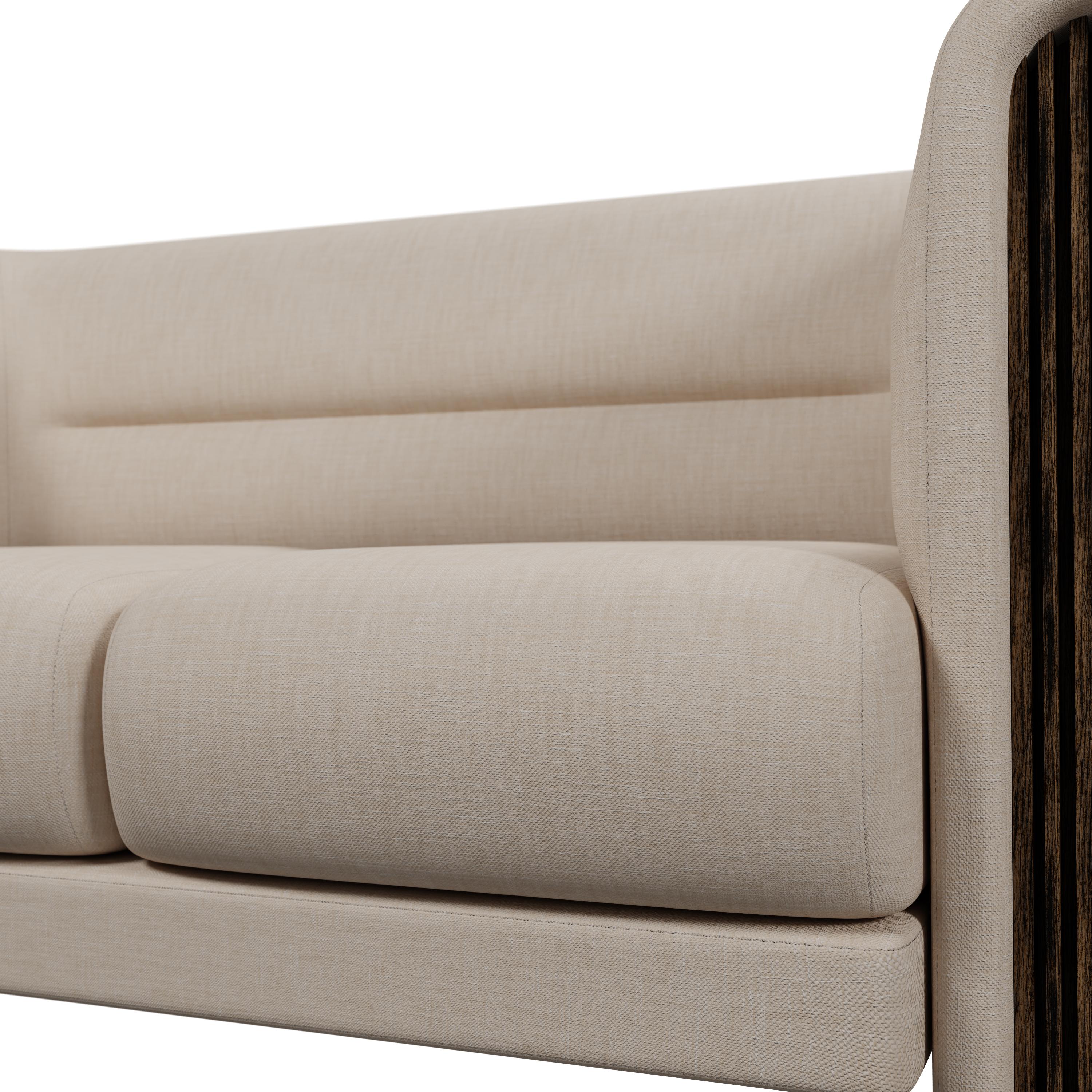 Falegnameria Divano Munu a due posti in Blend Clean realizzato a mano da Murmurio in vendita