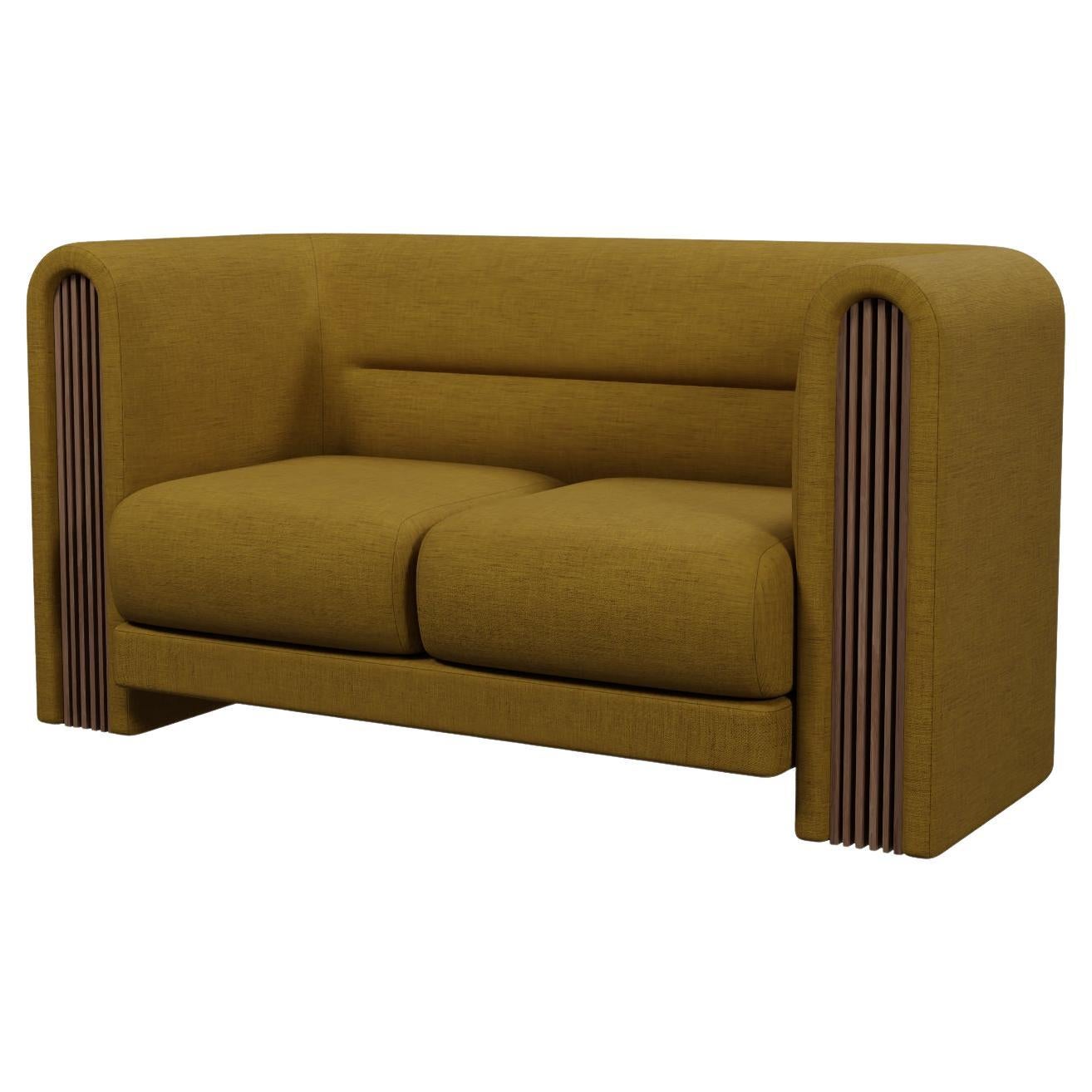 Munu two-seater sofa in Blend Honey handcrafted by Murmurio